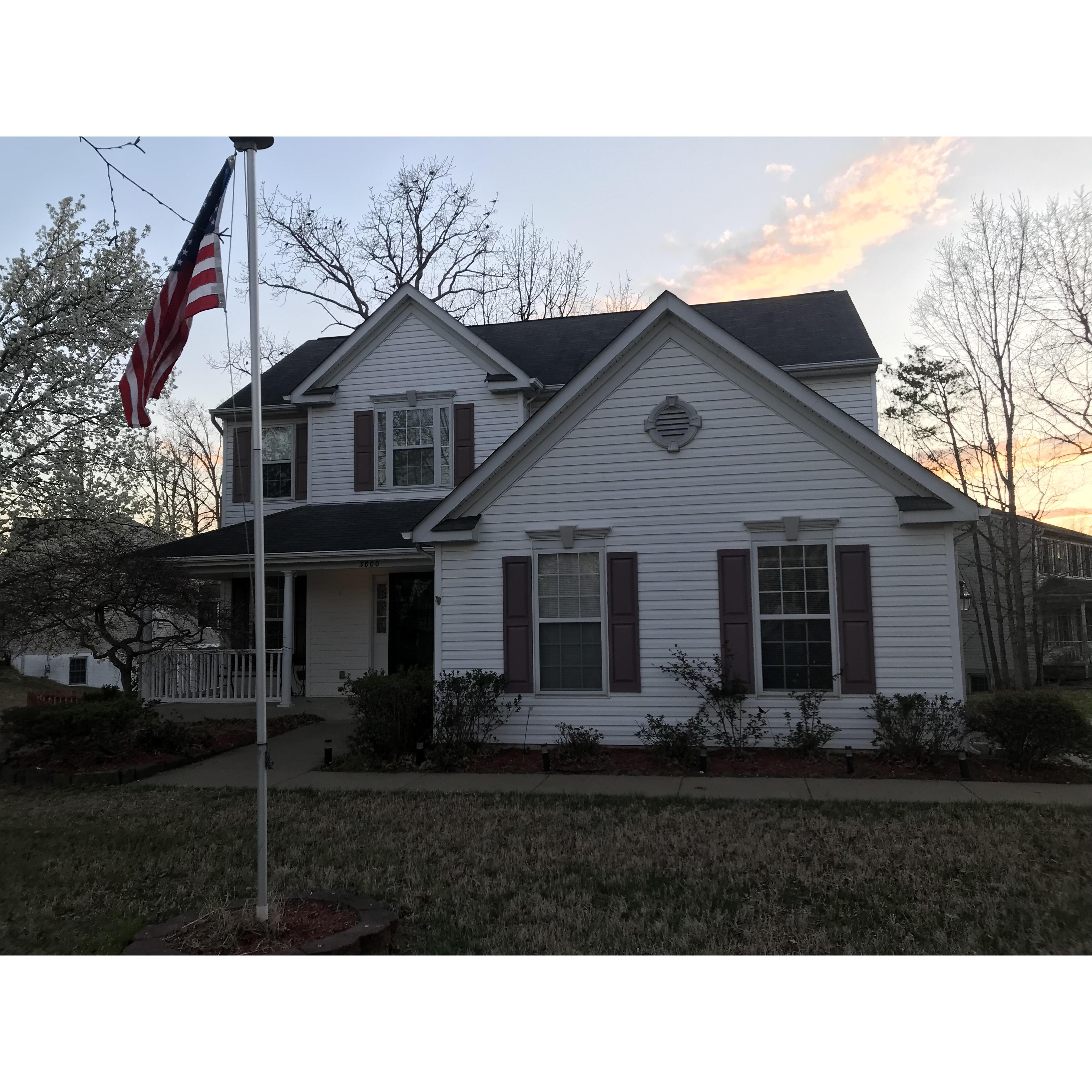 Our home in Fredericksburg, Virginia.