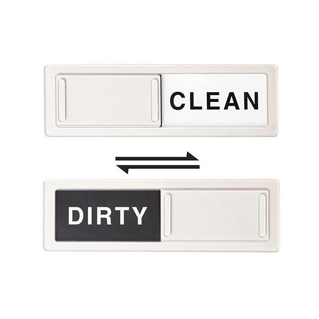 CONMOTO Dishwasher Magnet Clean Dirty Sign,Clean Dirty Magnet for Dishwasher,Kitchen Dishwasher Magnets Sign, No-Scratch Strong Magnets, Dirty Clean Dishwasher Magnet with 2 Double-Sided Stickers