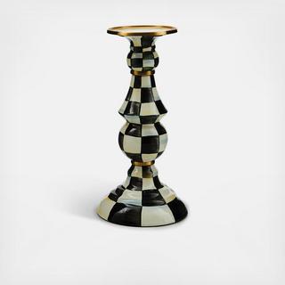 Courtly Check Pillar Candlestick