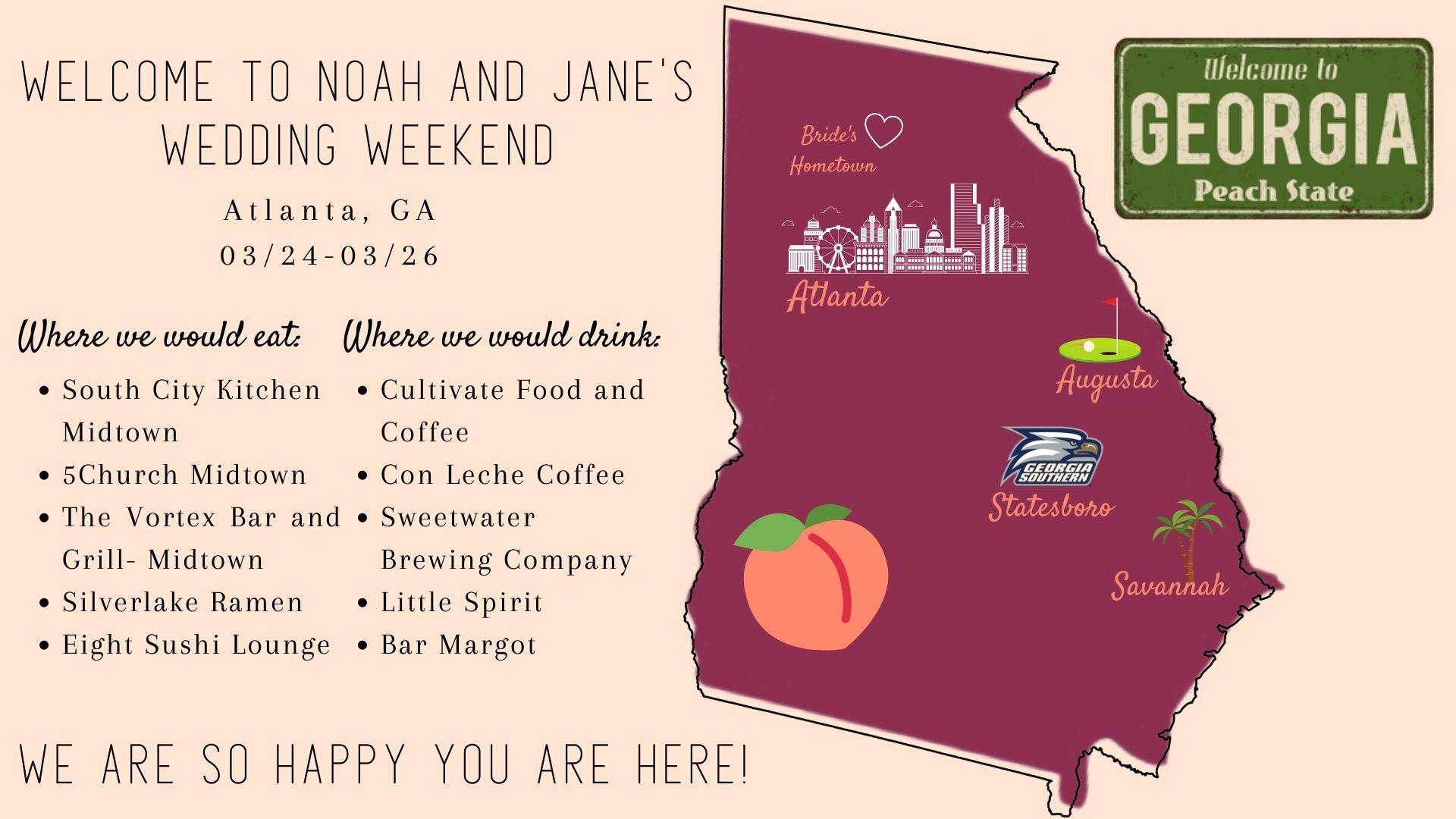 The Wedding Website of Jane Powell and Noah Eldridge