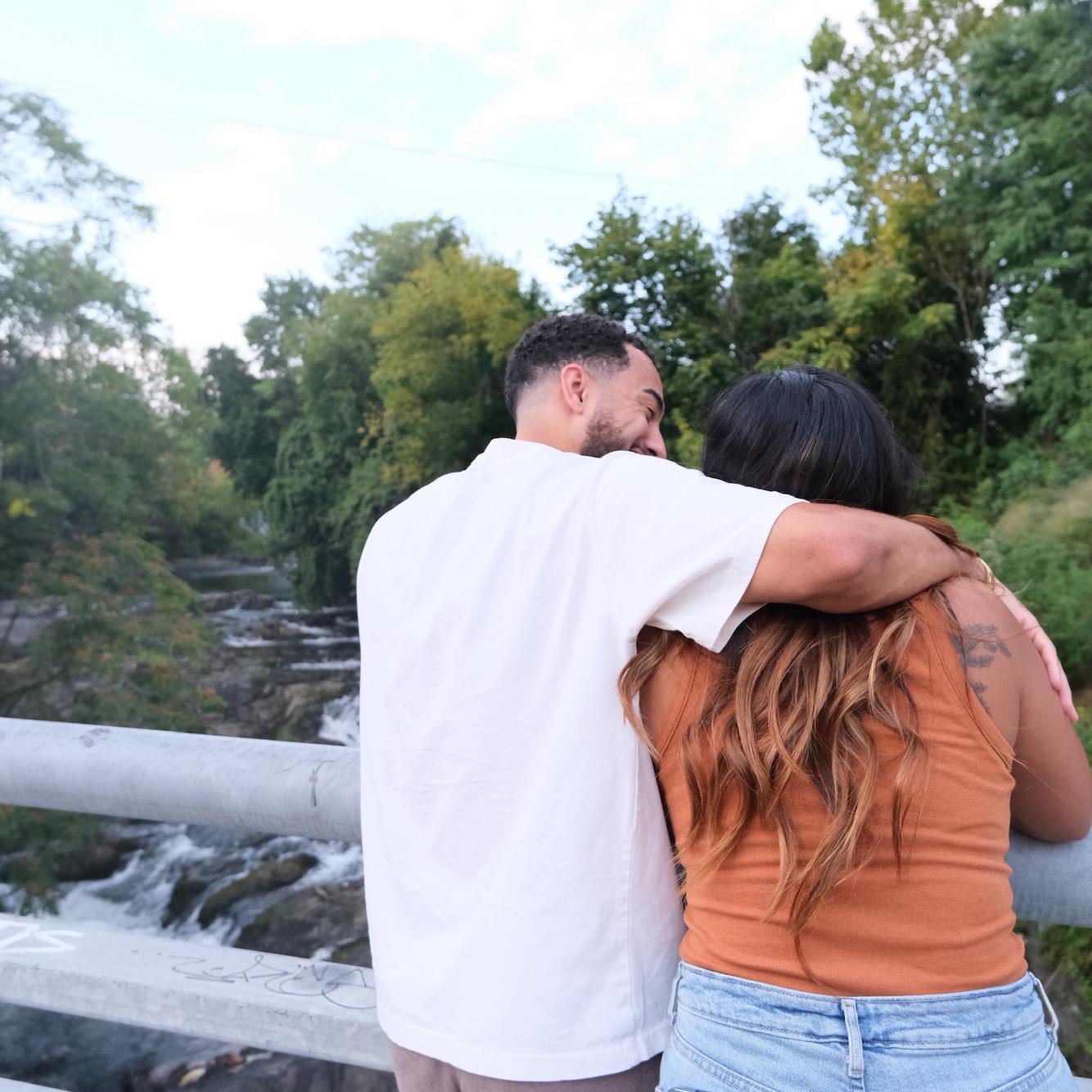 With the following pictures taken throughout our courtship…