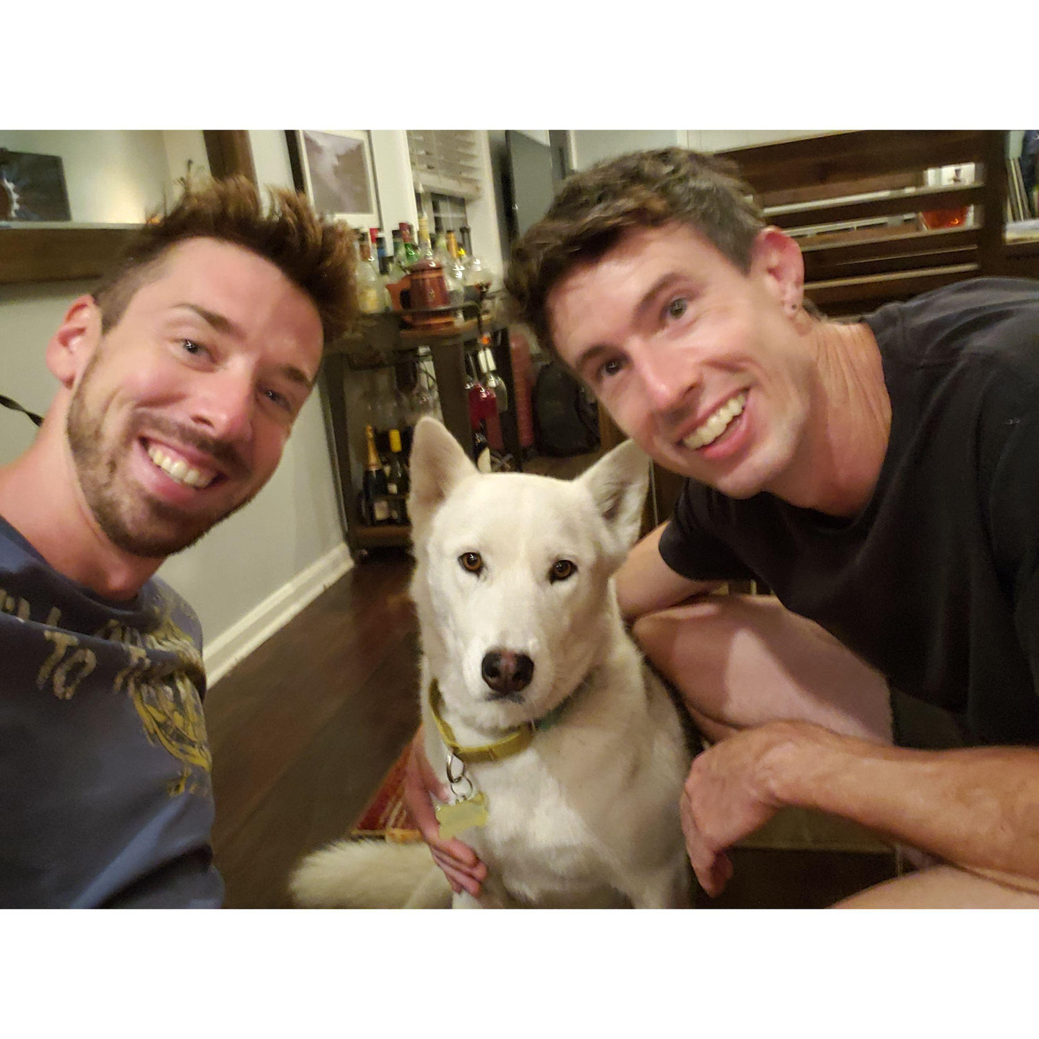 The first picture with Storm after we officially adopted her