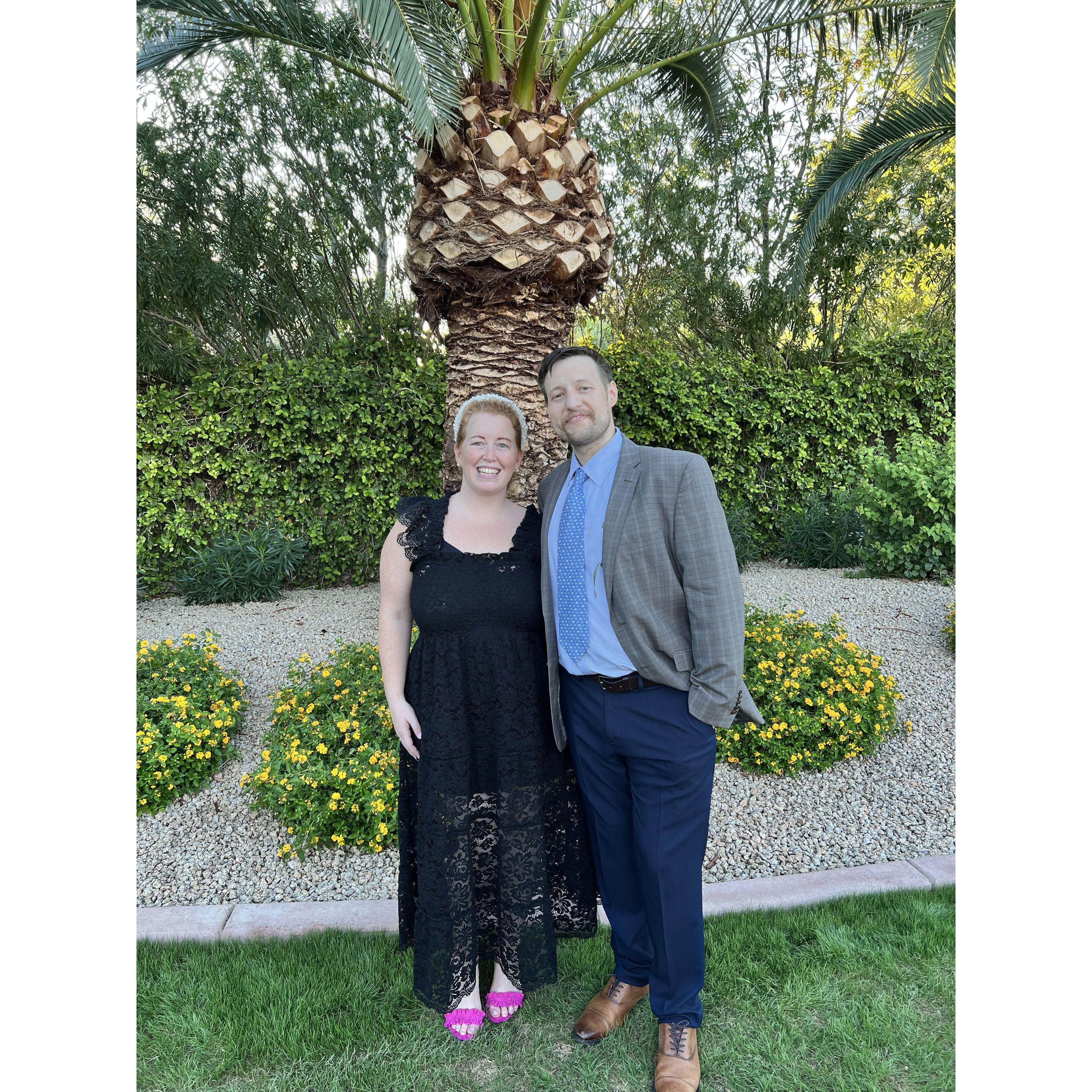 At our friends Bella & Michael's wedding. Paradise Valley, September 2022.