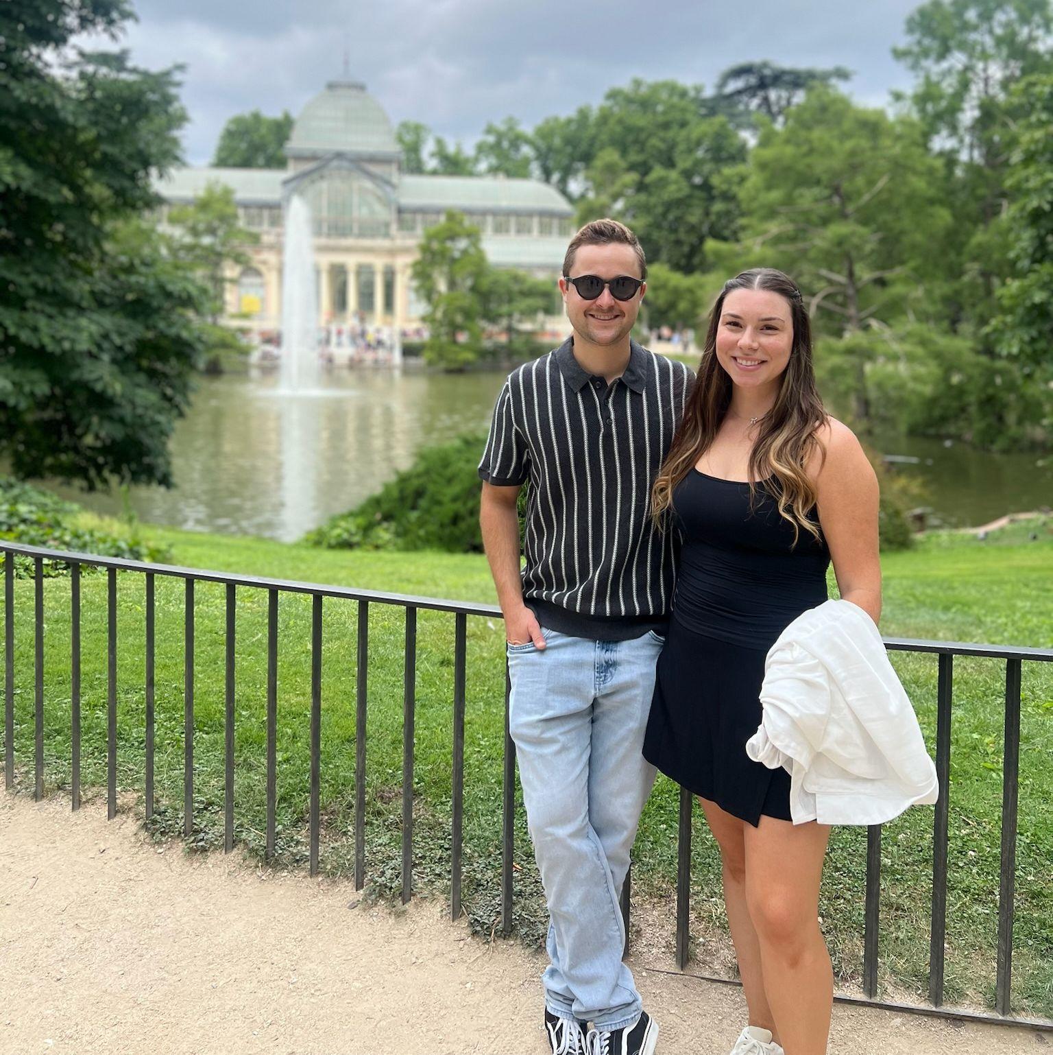 Walking in the Parque de El Buen Retiro in Madrid