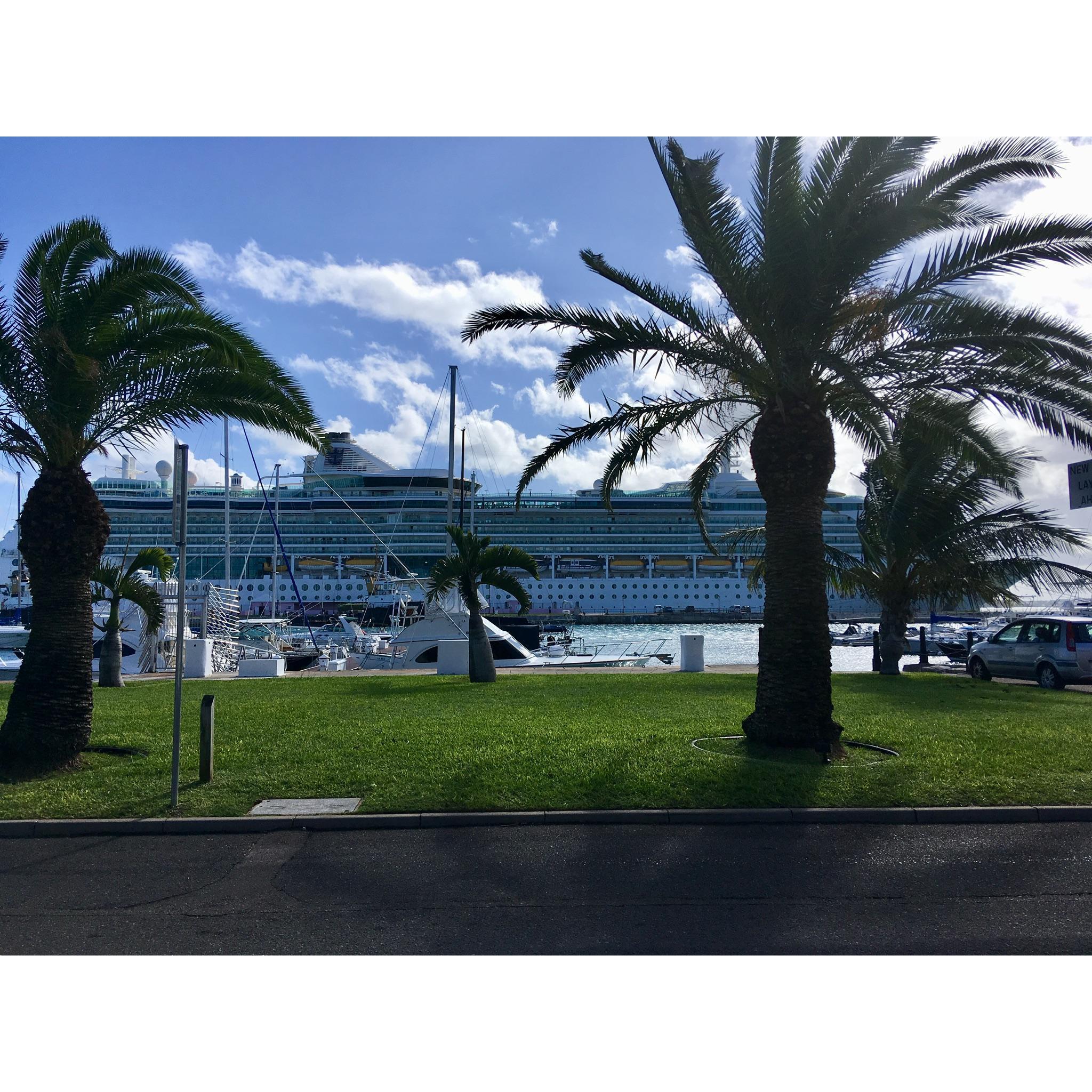 The Serenade of the Seas, our first cruise together.