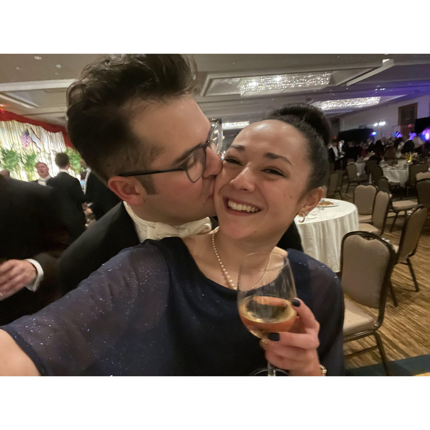 David Gerard takes Carol to her first ball! November 2021.