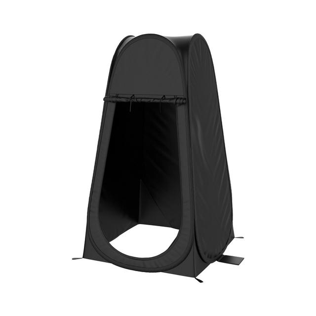 Leisure Sports Portable Pop-Up Privacy Pod - Collapsible Outdoor Shelter for Beach and Camping with Carry Bag - Black