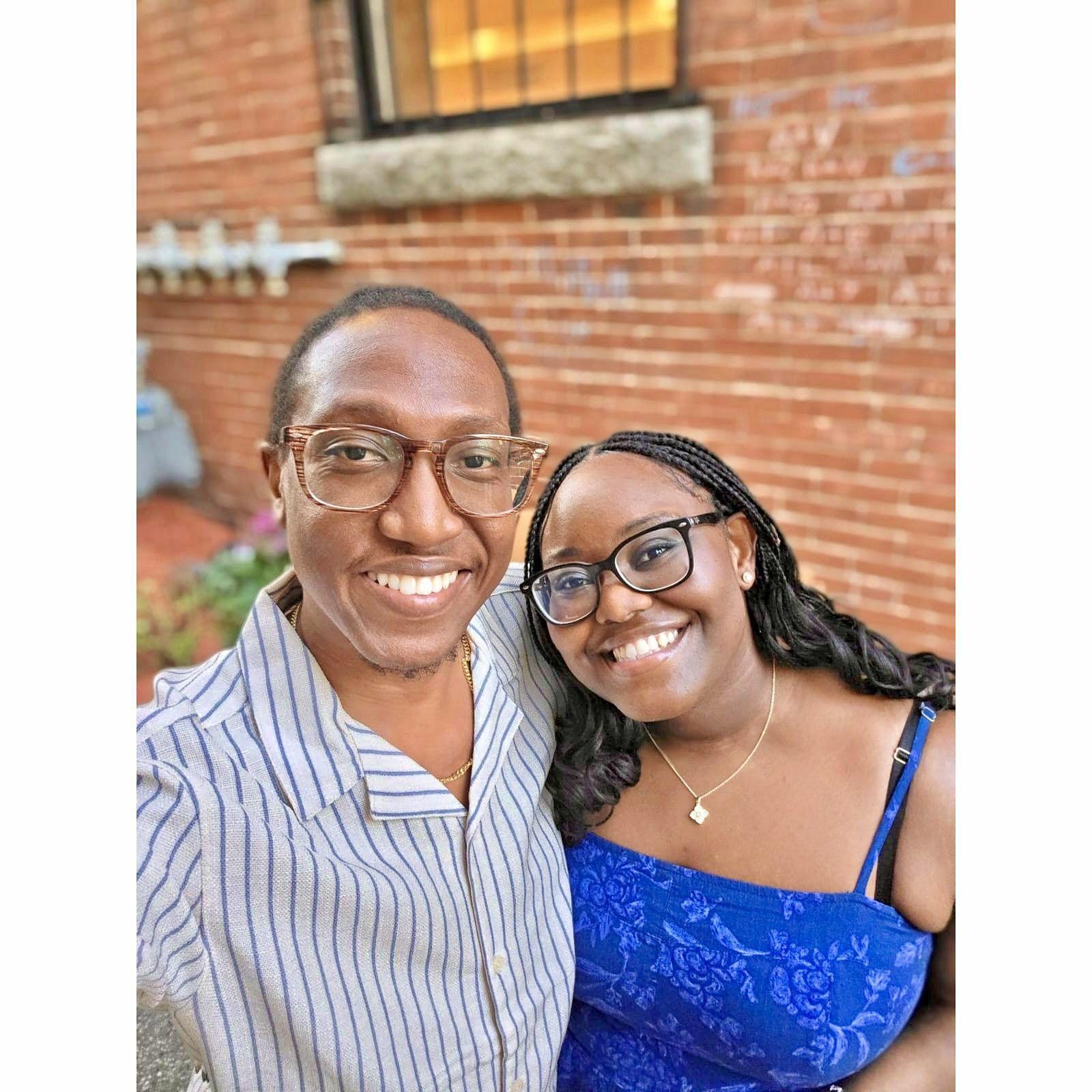 We wrote our names on this alley wall across from our favorite lunch place in Hudson