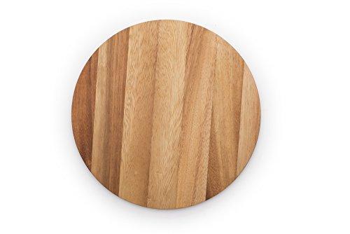 Ironwood Gourmet 28445 Multi-Use Circle Serving Board, Acacia Wood
