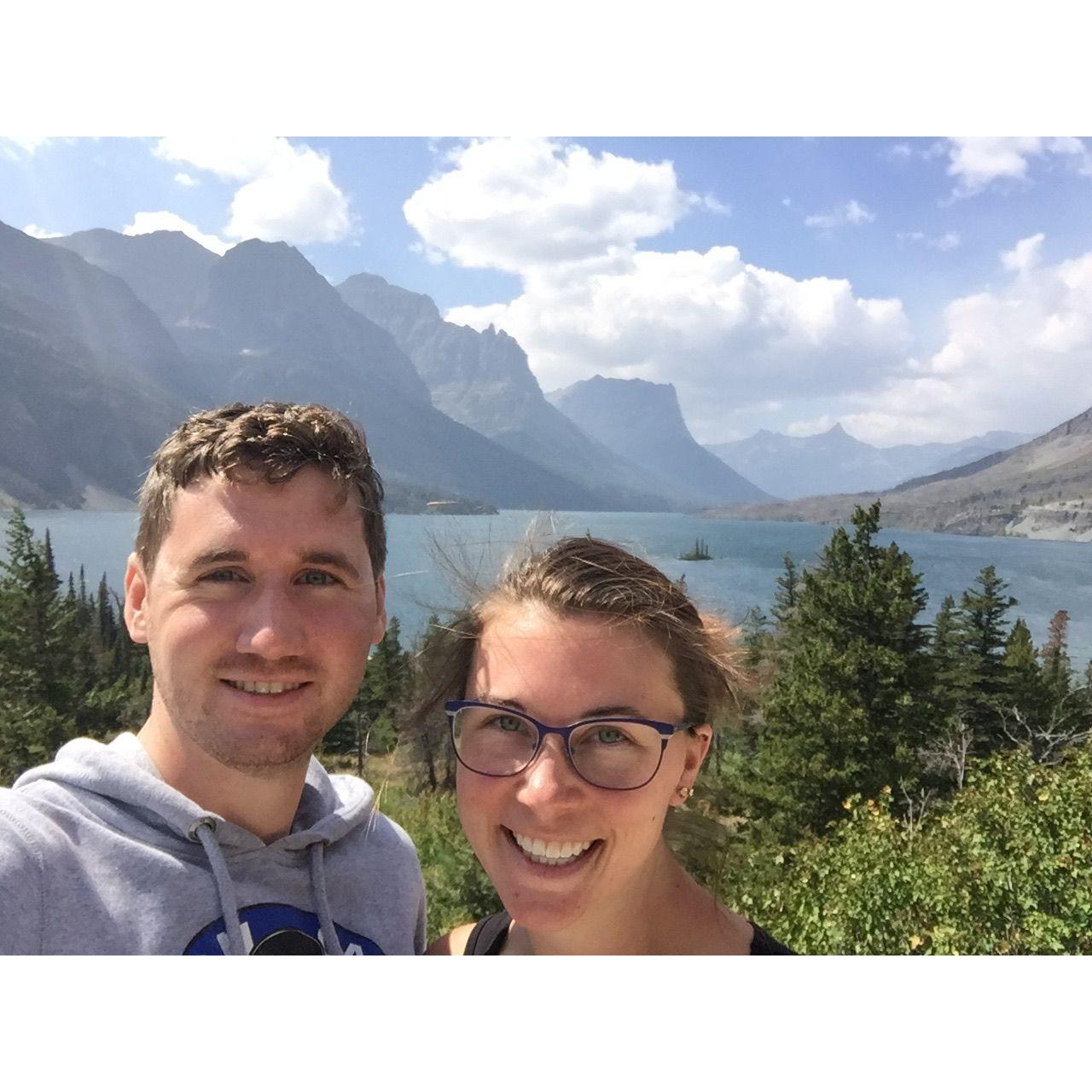 On a Schmidt vacation to Glacier National Park in Montana.