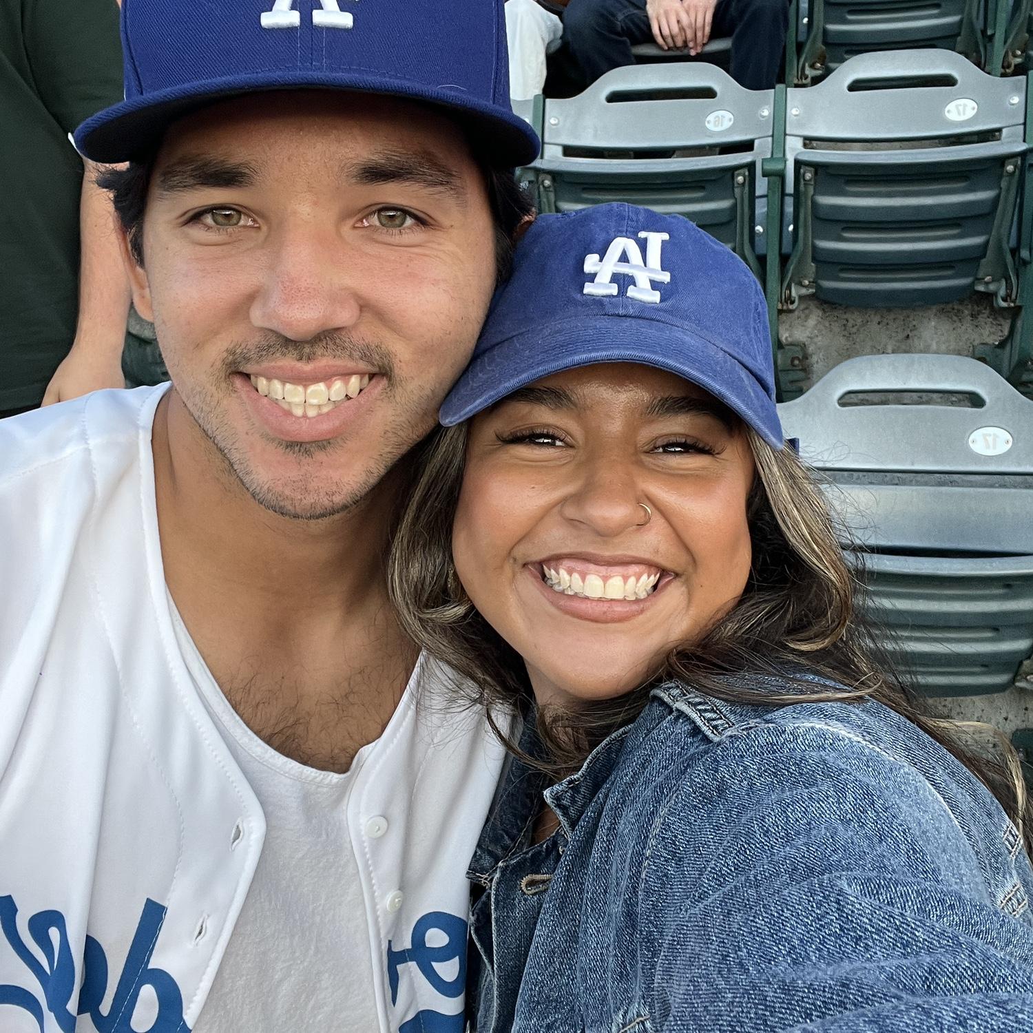 First Dodger game together!