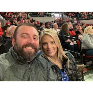 Date night to the Blazer game!