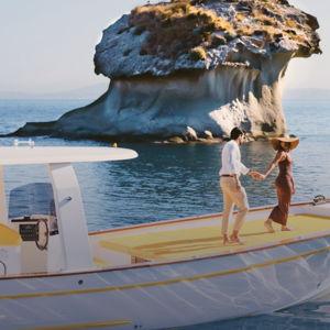 Honeymoon boat ride in Ischia