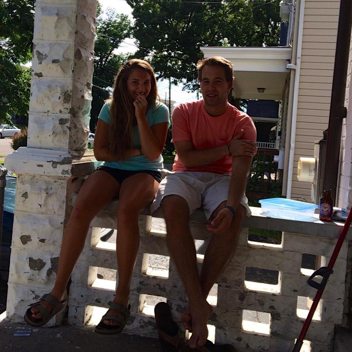 Xavier University - porch hangs