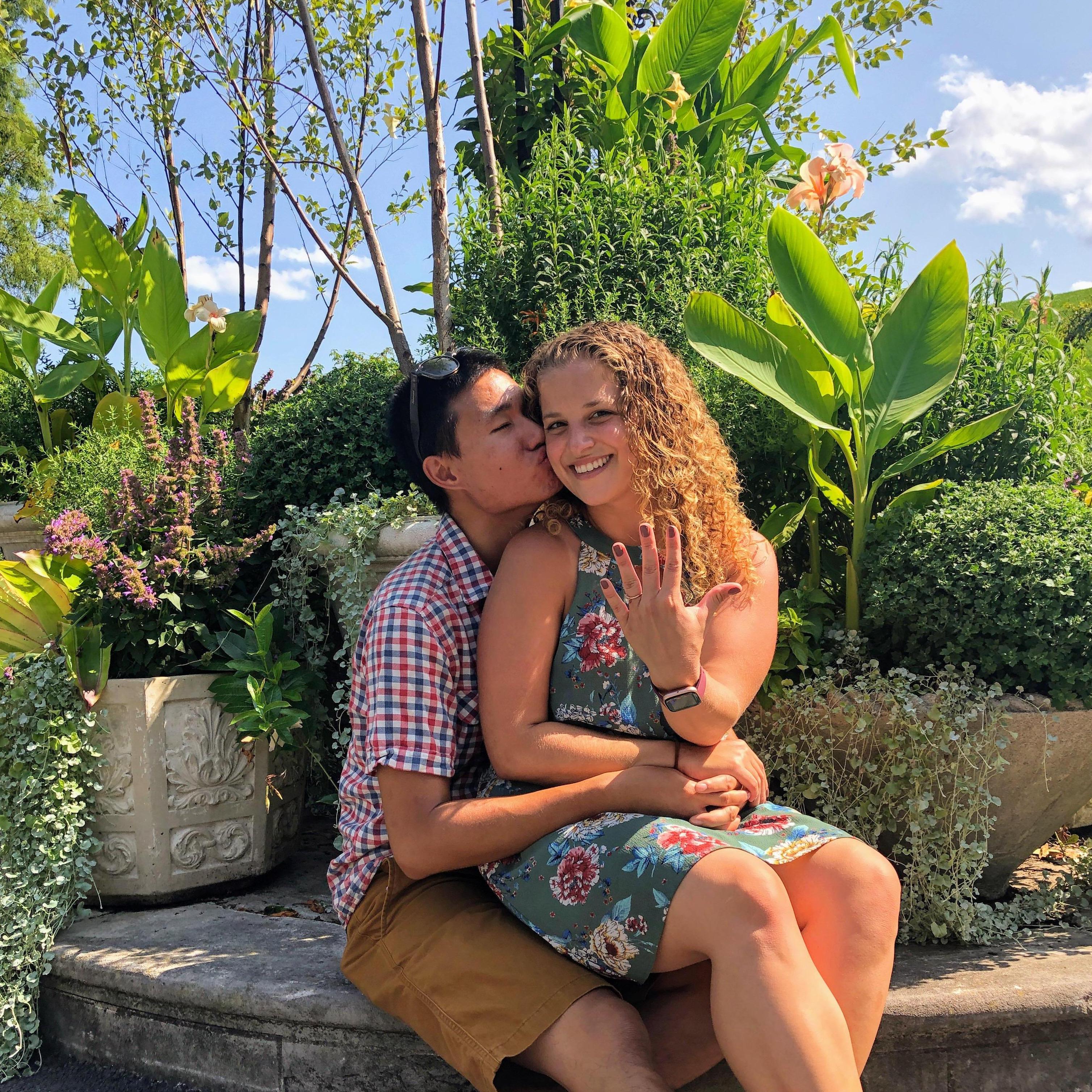 Unofficial engagement photoshoot at Longwood Gardens