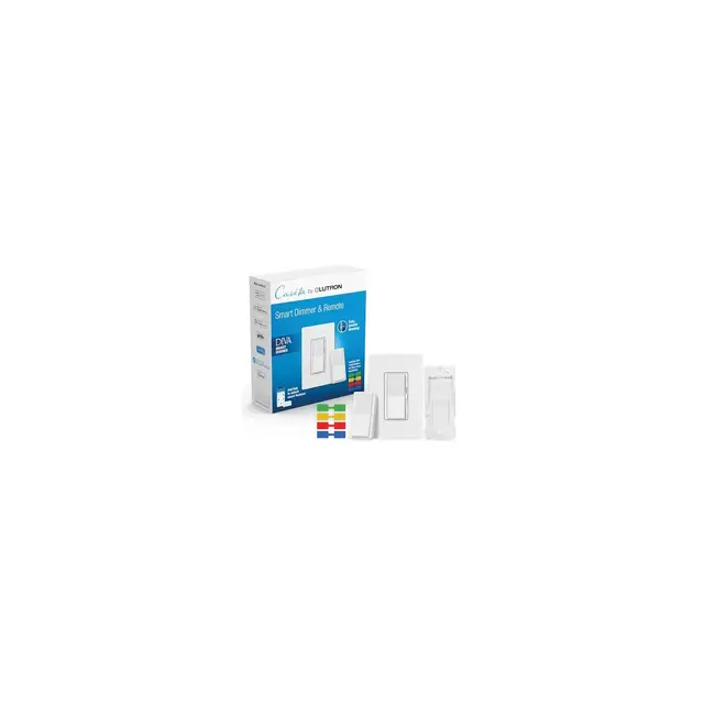 Lutron Diva Smart Dimmer Switch 3-Way Kit with Pico Paddle Remote and Wire Hub Required,DVRF-PKG1D-WH | White