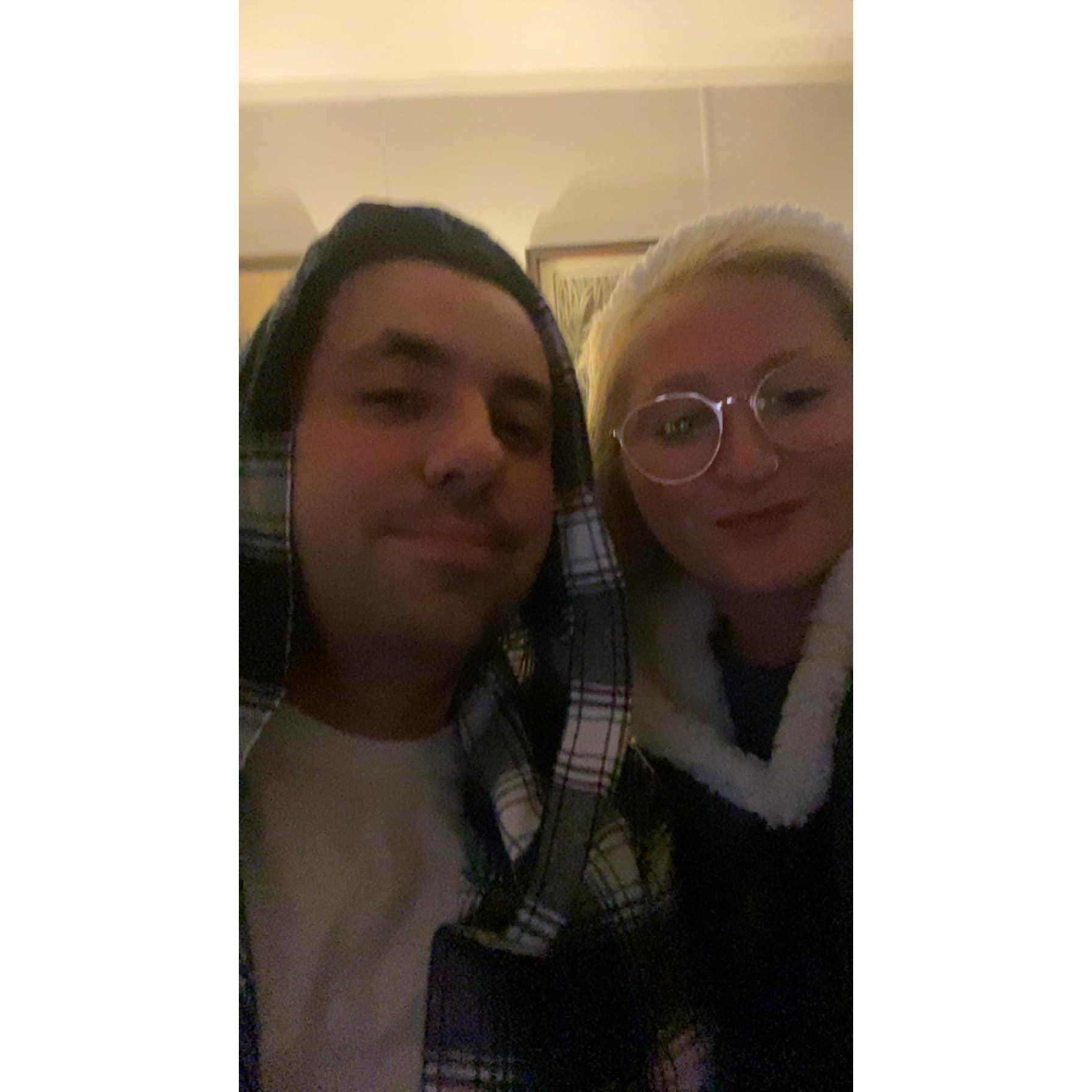 In our nightgowns!