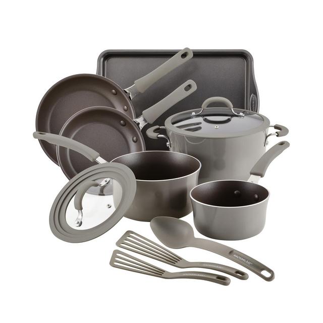 Rachael Ray Cook + Create Aluminum Nonstick Cookware Set, 11 Piece