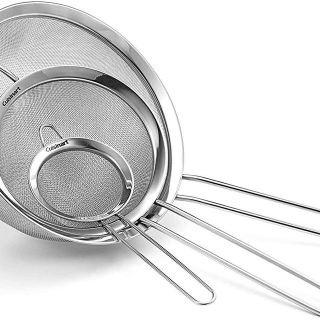 Cuisinart Set of 3 Fine Mesh Stainless Steel Strainers