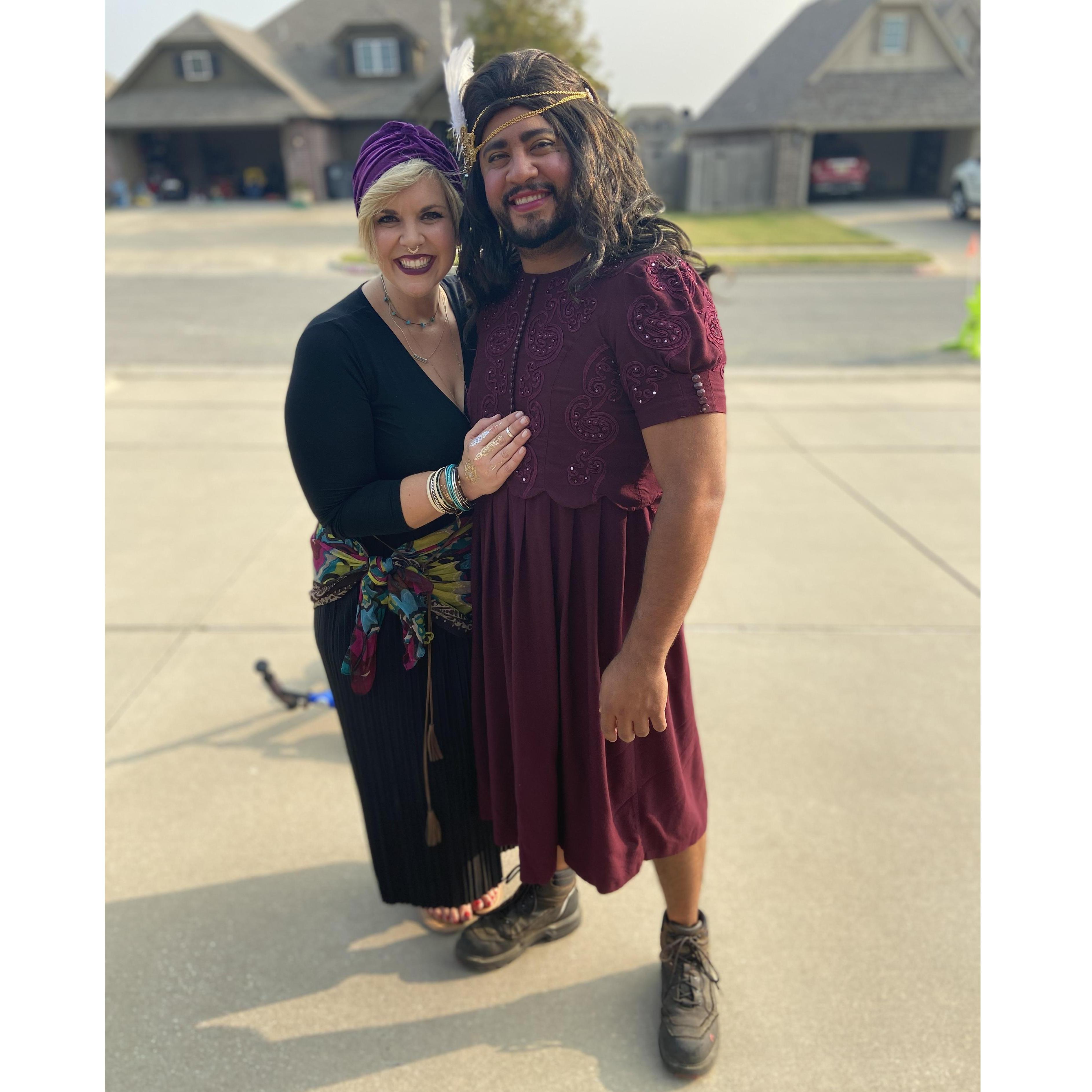 Isn't Sal such a pretty lady? 😳😅 We went to a Carnie-Party and Sal was the bearded lady.  You've got to ask him more about this ... he acted like a lady almost all night!🤣