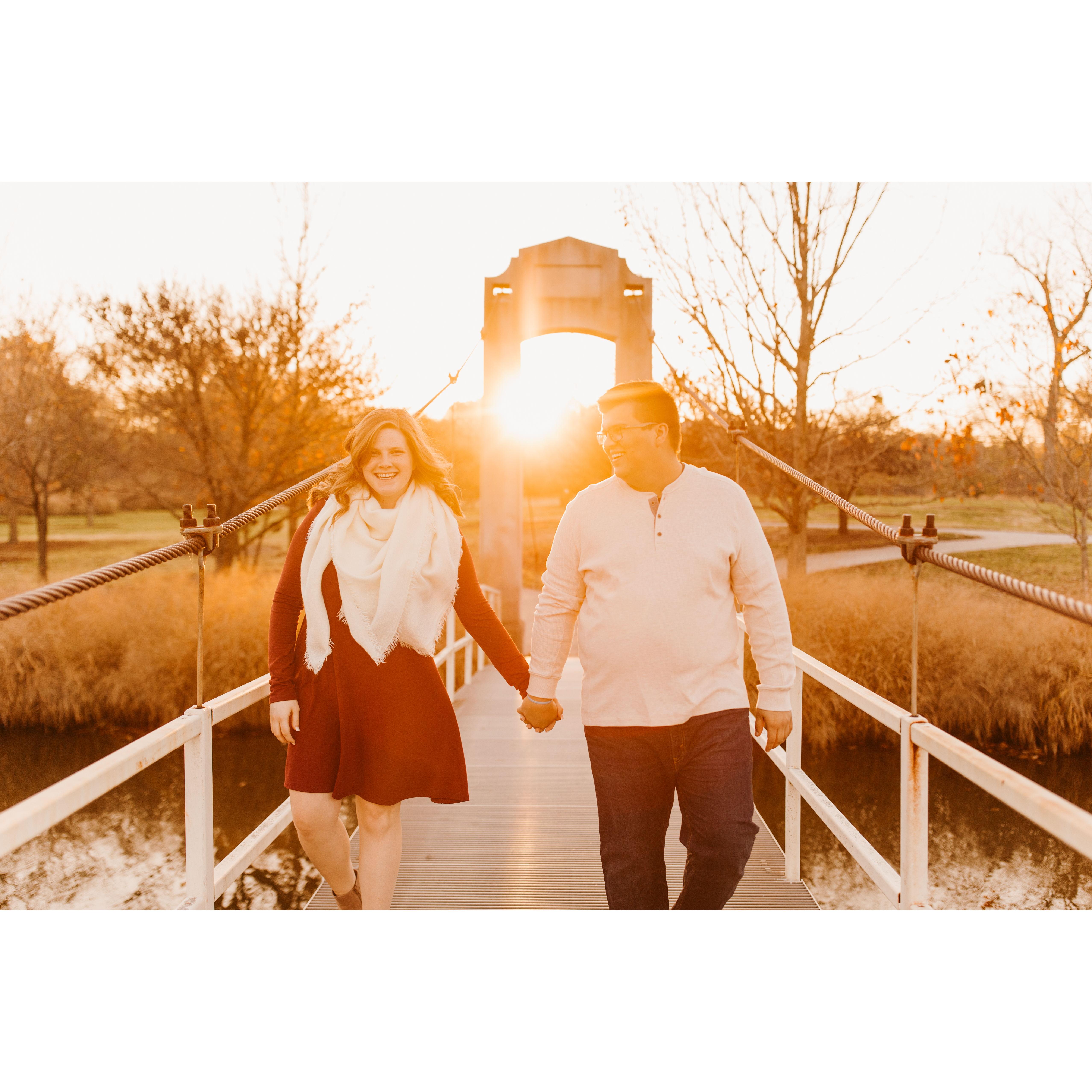 this was the bridge in Forest Park that Robert originally wanted to propose by had it not been rainy