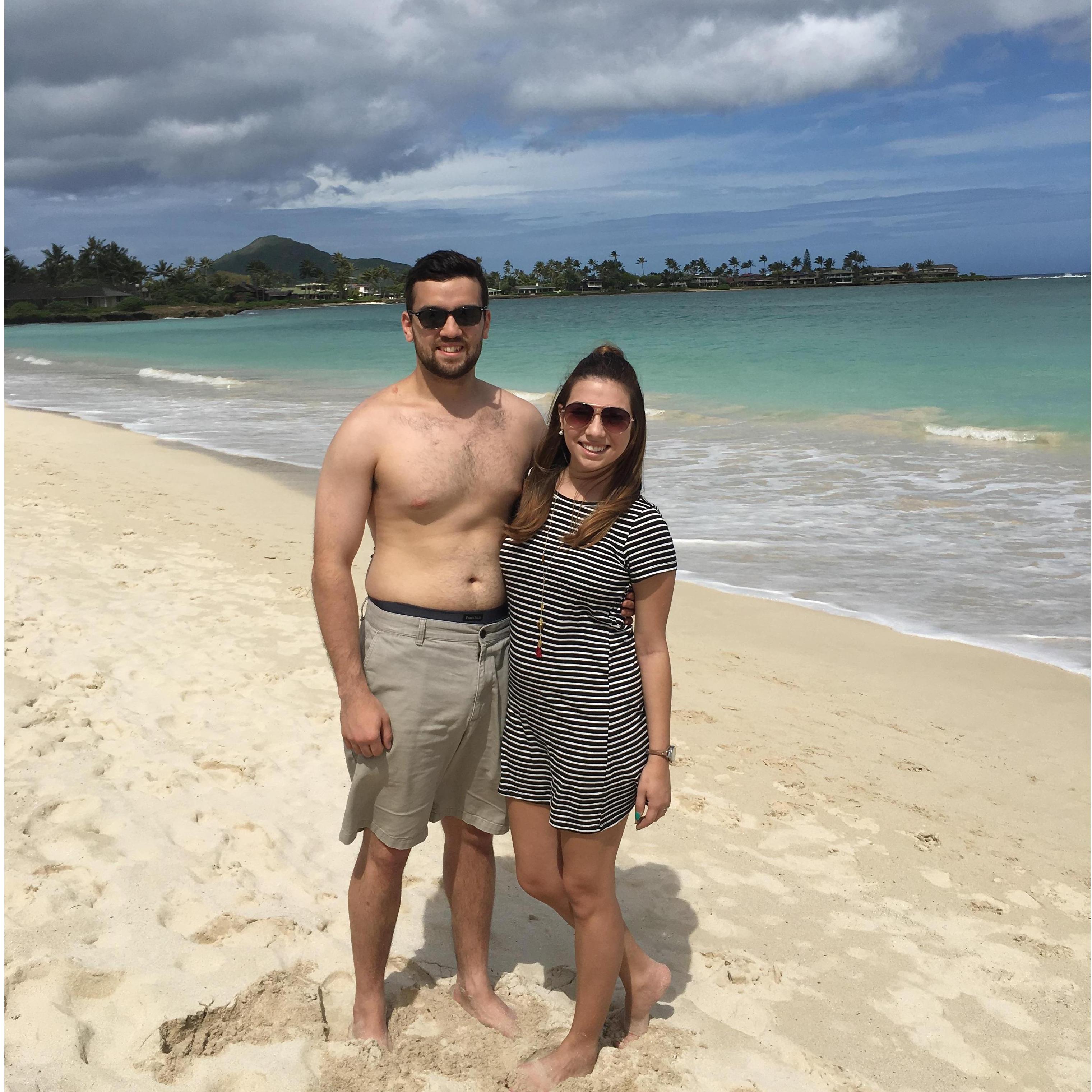 Soaking up the sun in beautiful Hawaii!