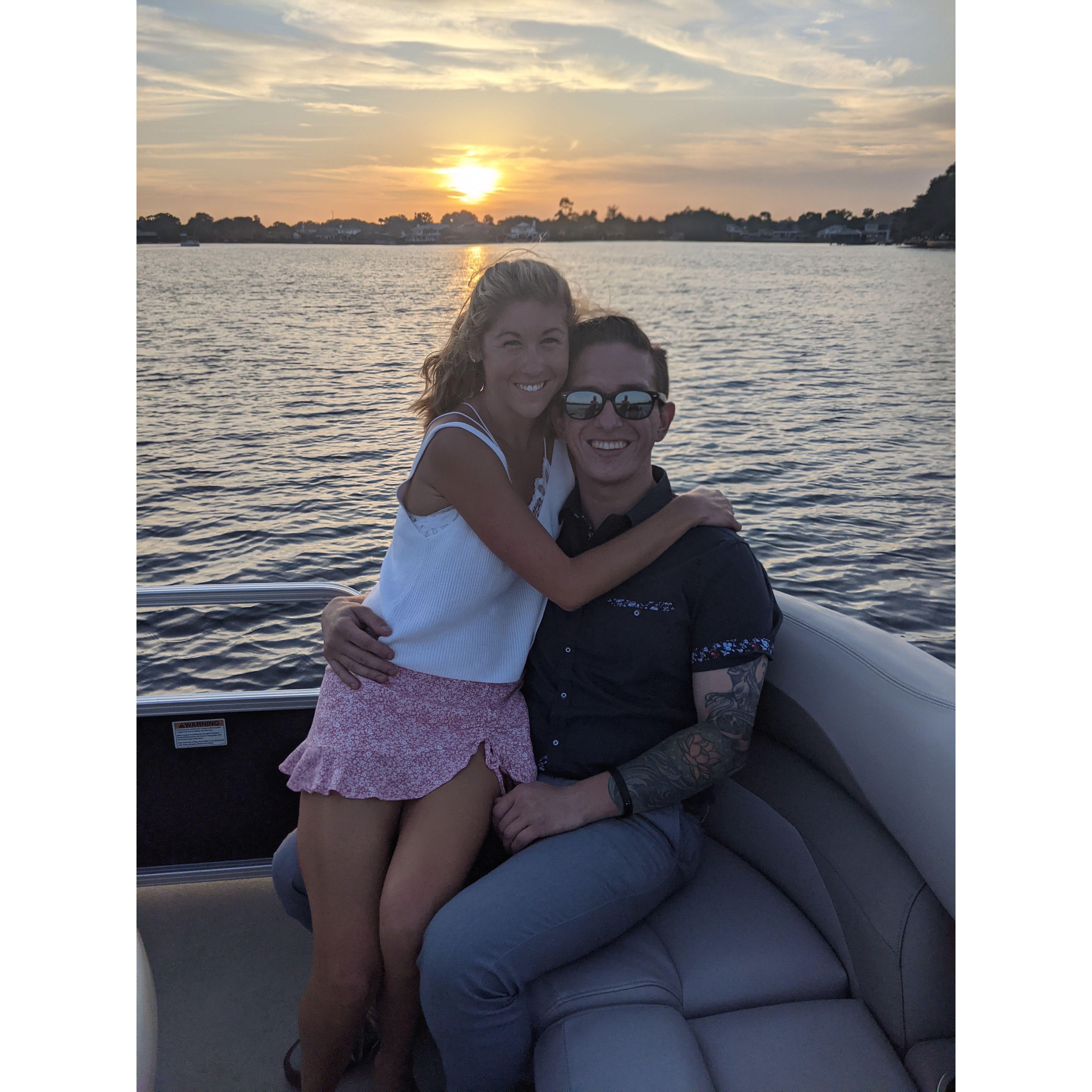 Our very first picture taken together. We took this photo the day that Kyle first met with Sydney’s parents…. And Haydee!