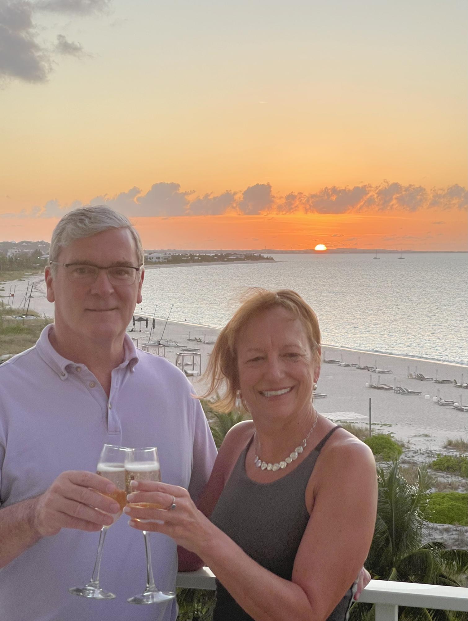 Beautiful sunset in Turks & Caicos