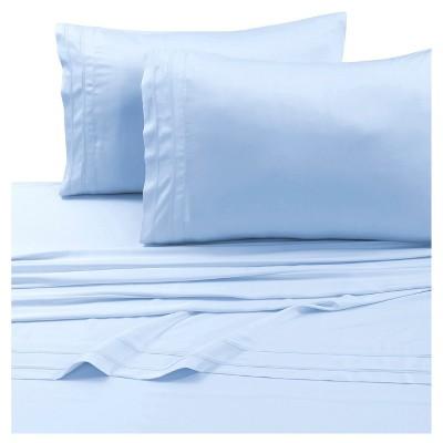 Rayon from Bamboo Deep Pocket Solid Sheet Set (Queen)Spa Blue 300 Thread Count - Tribeca Living