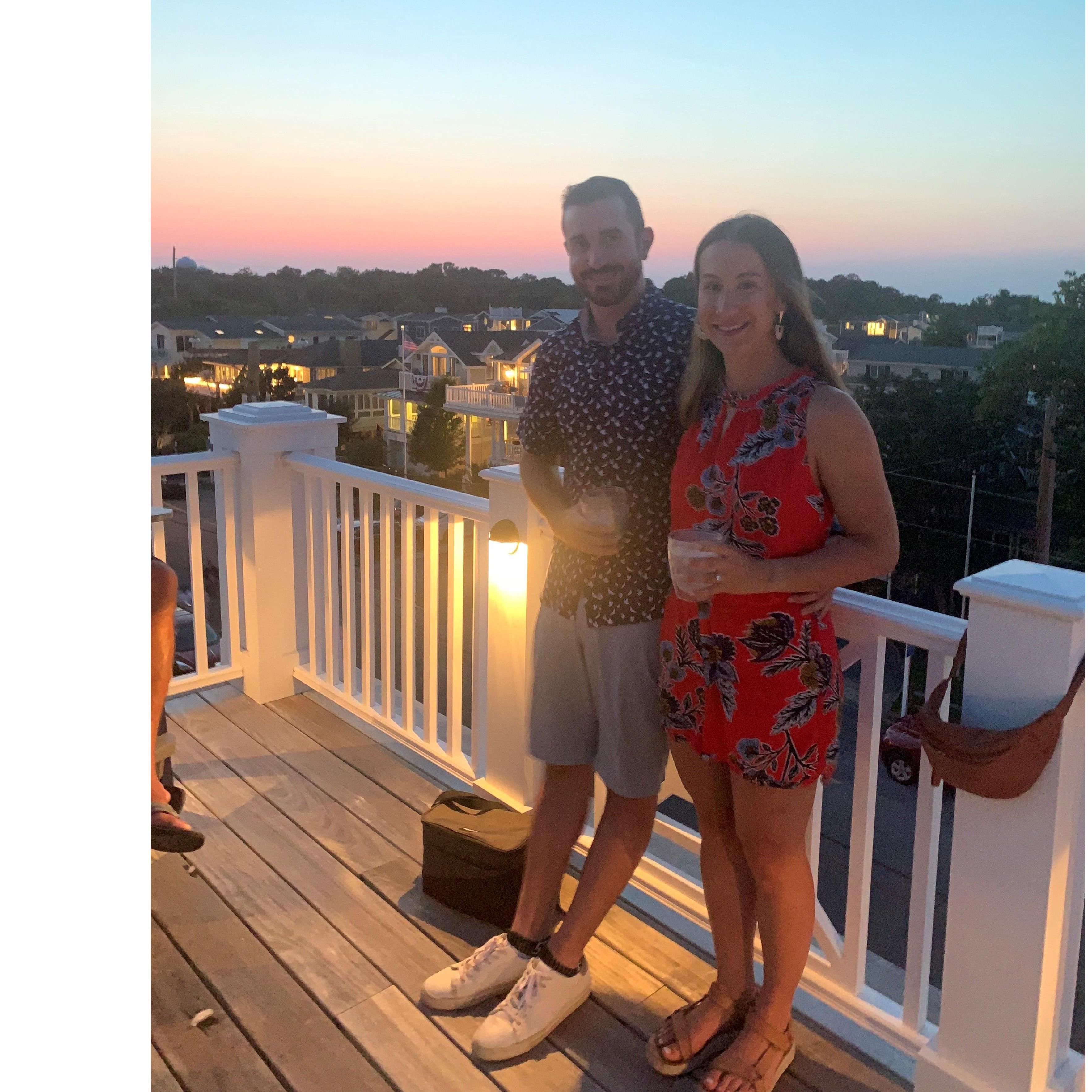 Fourth of July from a wonderful rooftop in Bethany Beach.
