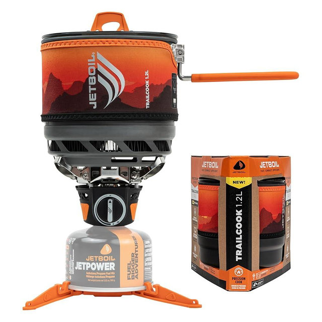 Jetboil TrailCook 1.2L Camping and Backpacking Stove Cooking System with Adjustable Heat Control, New for 2026