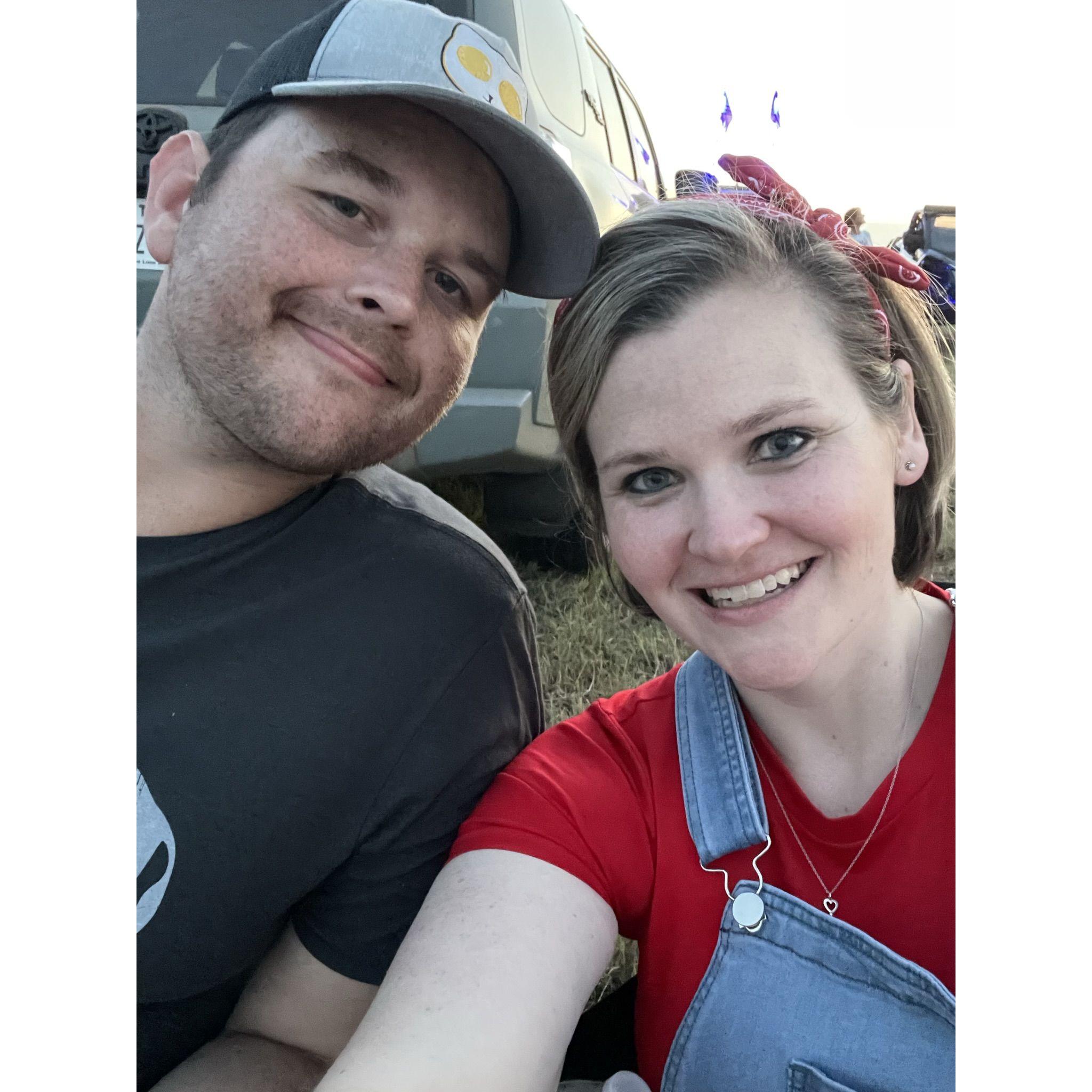 CJ's first 4th of July in Oklahoma!