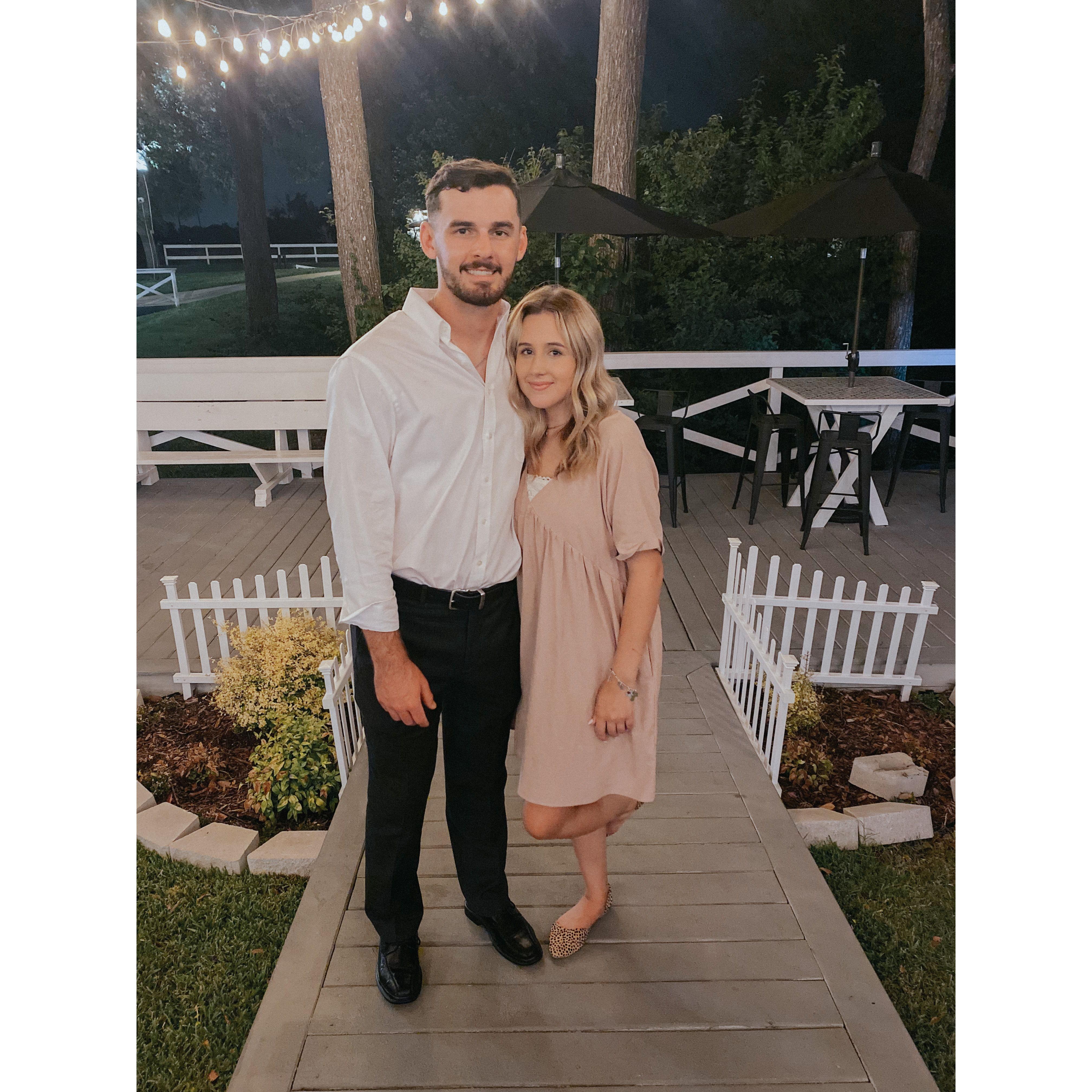 Our first wedding together <3