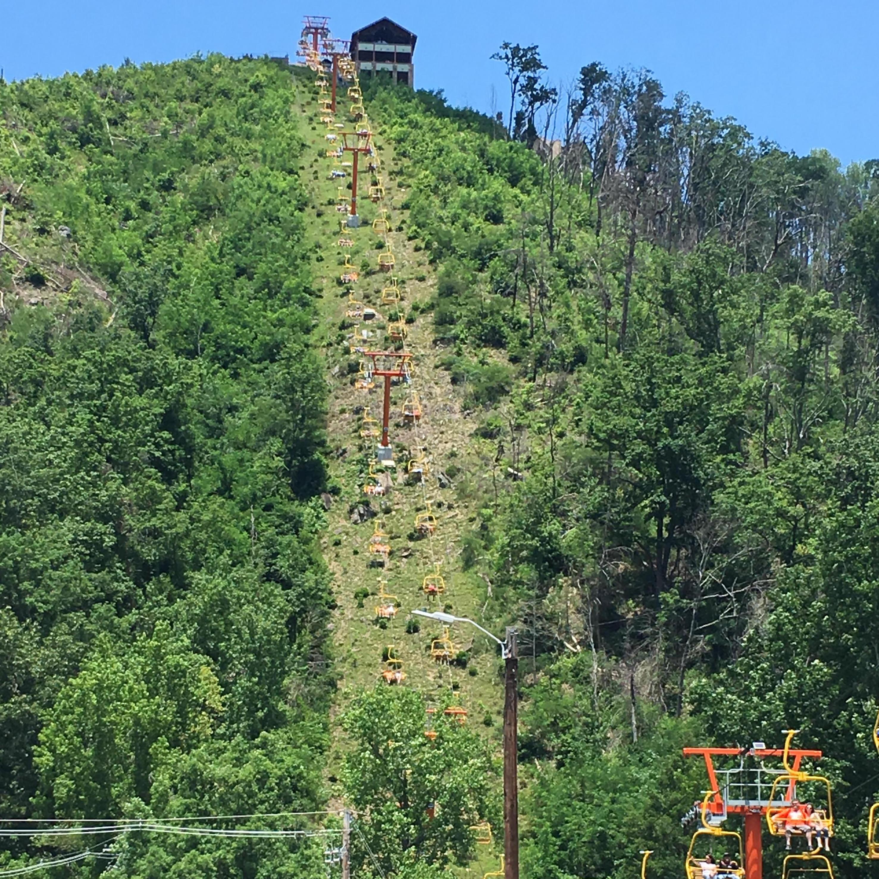 Sky lifts to the top of the Mountains