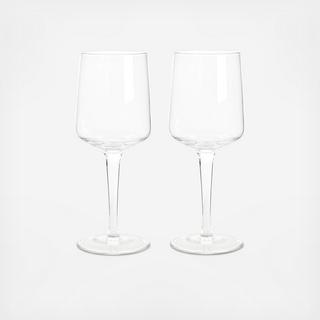 Natural Canvas Red Wine Glass, Set of 2