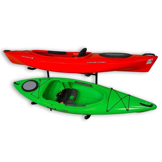 Sparehand Catalina Freestanding Double Storage Rack System for 2 Kayaks, 2 SUPs, or Canoe