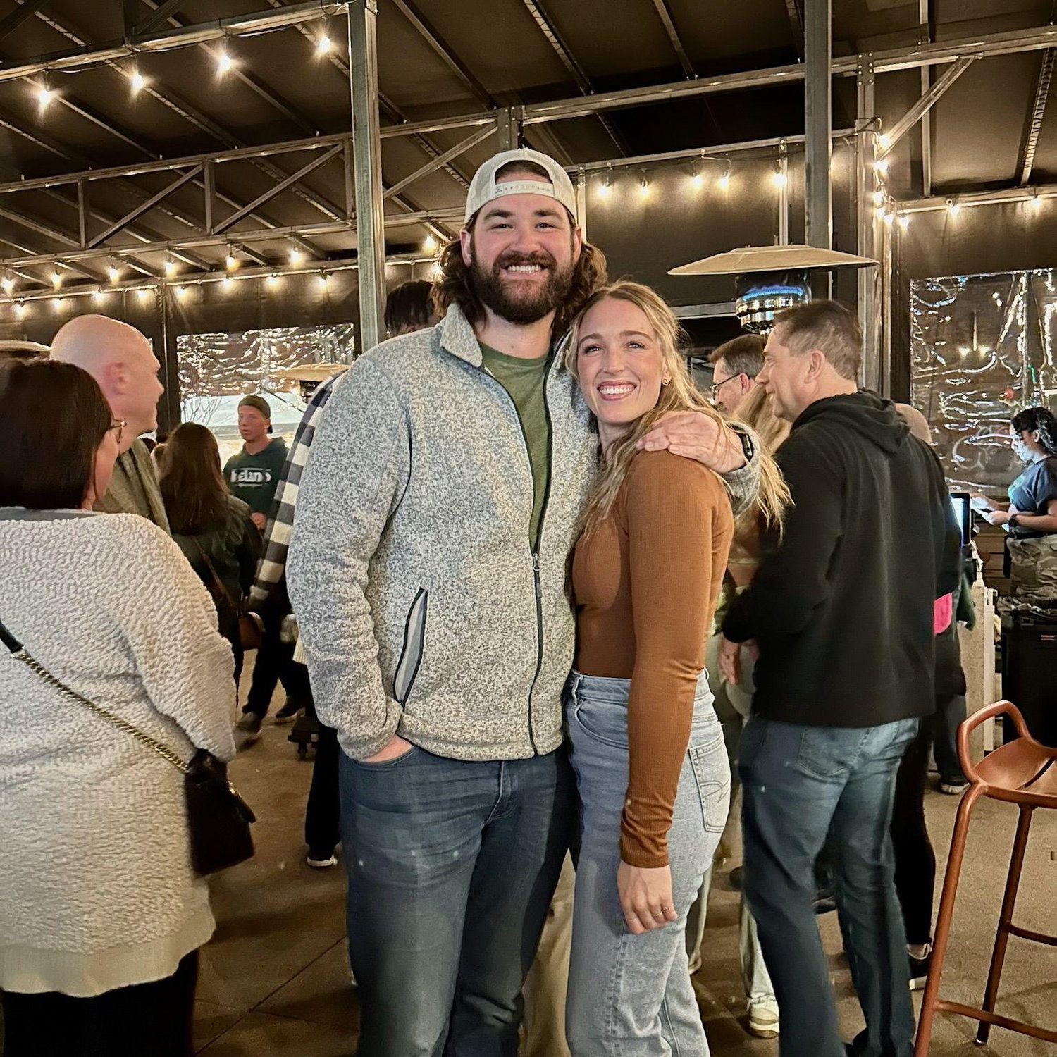 Celebrating Meg's birthday for the first time together. Proof that we do more than hike!