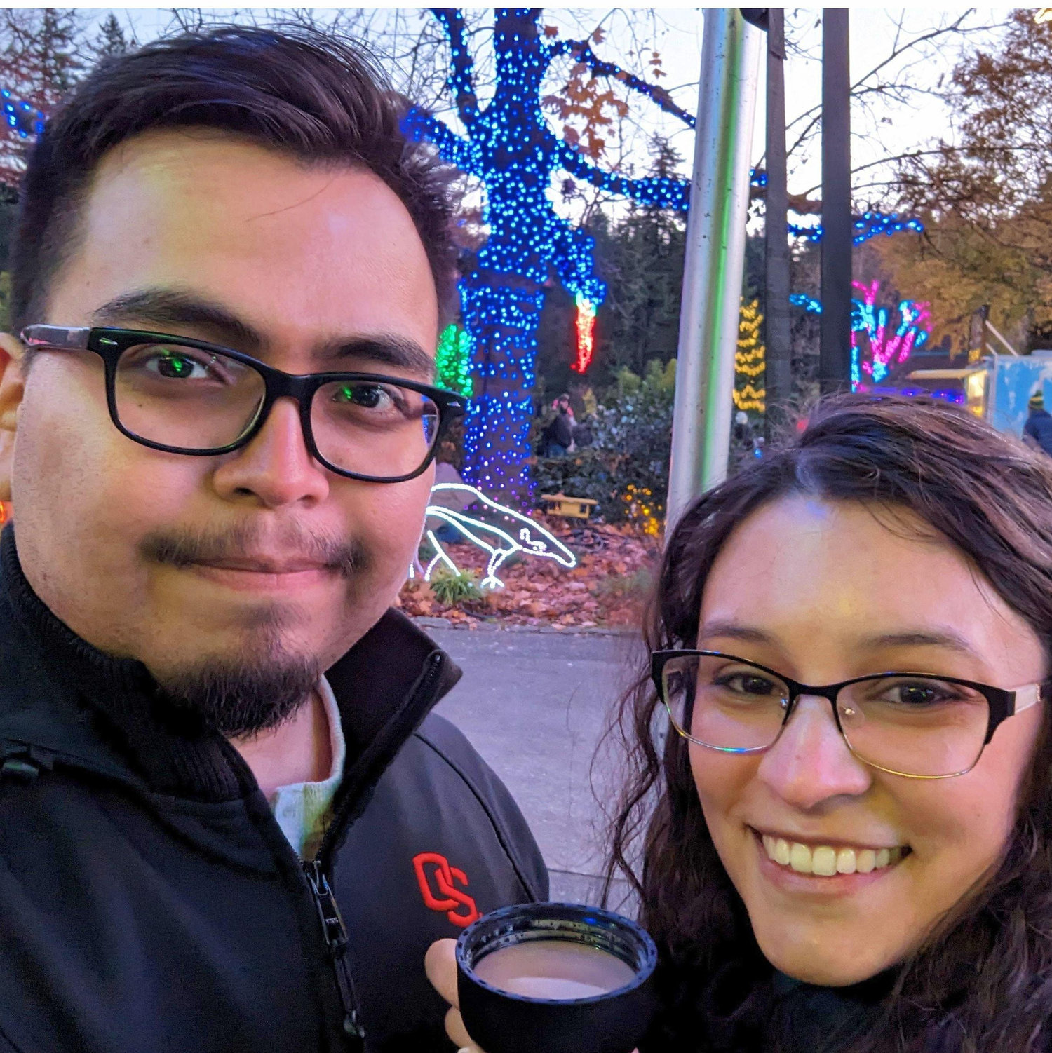 Oregon Zoo lights. December 2023