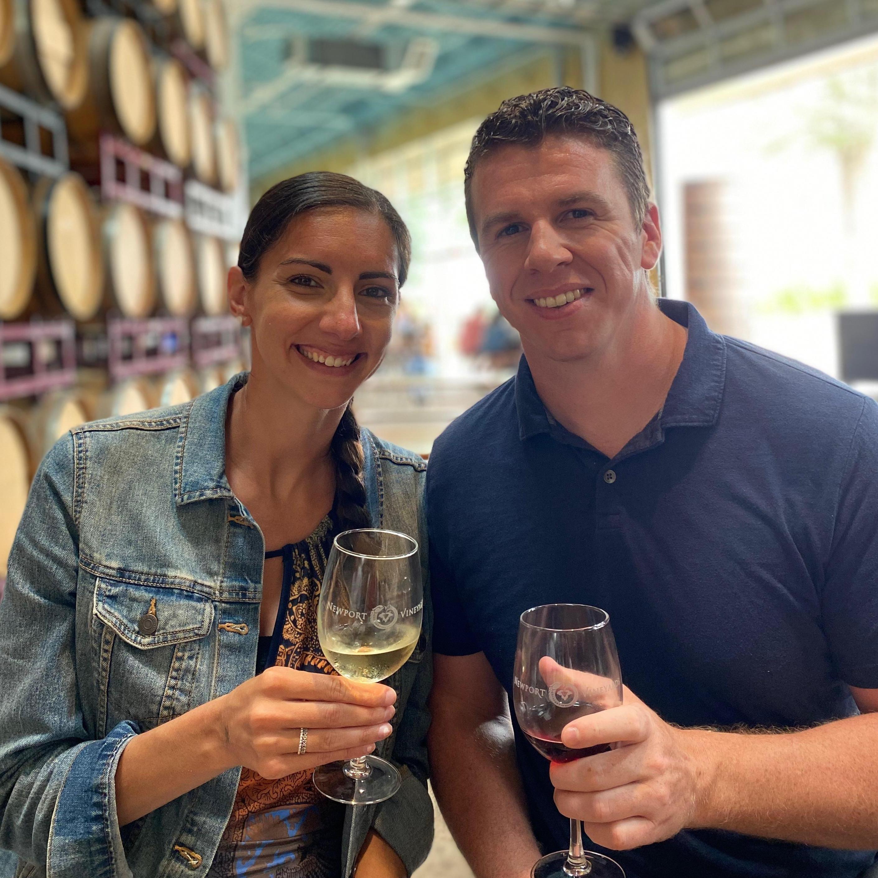 Enjoying Newport Winery!