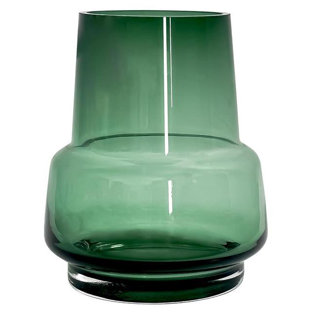 Aoderun Glass Vase for Flowers Handmade Modern Large Flower Vases for Centerpieces Living Room Office Dining&Coffee Table Kitchen Wedding Party 7.5 Inch(Green)