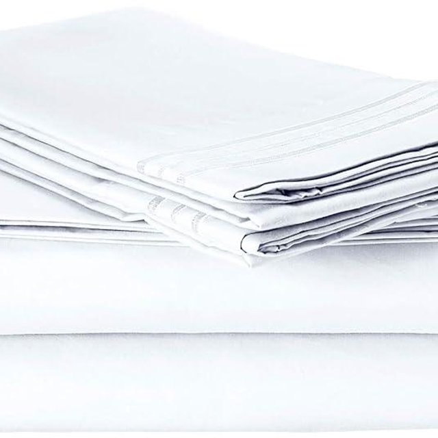 CELINE LINEN Best, Softest, Coziest Bed Sheets Ever! 1800 Premier Hotel Quality Wrinkle-Resistant 4-Piece Sheet Set with Deep Pockets, King White