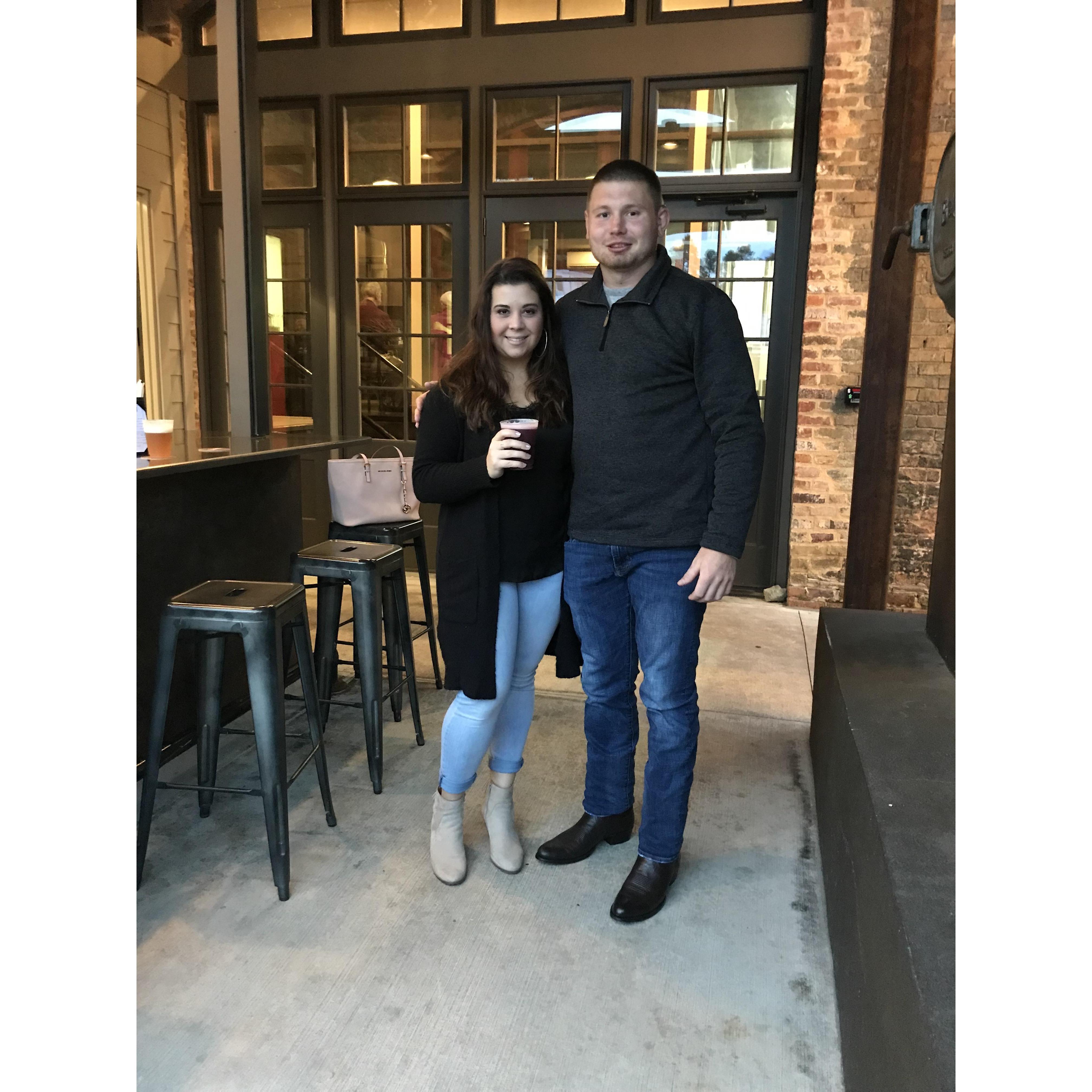One of our favorite places to eat, hang out with friends, and grab bbq and a brew! Pinehurst Brewing Co. January 2020