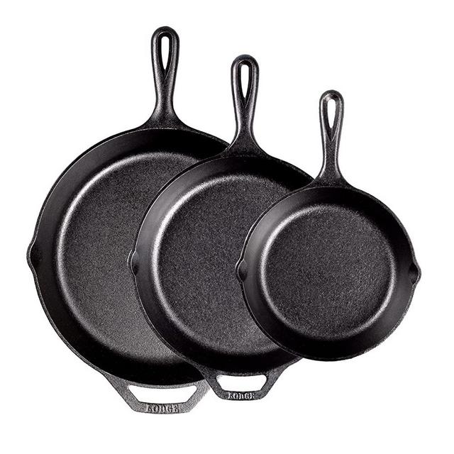 Lodge 3 Piece Skillet Set (5SK, 8SK, 10SK)