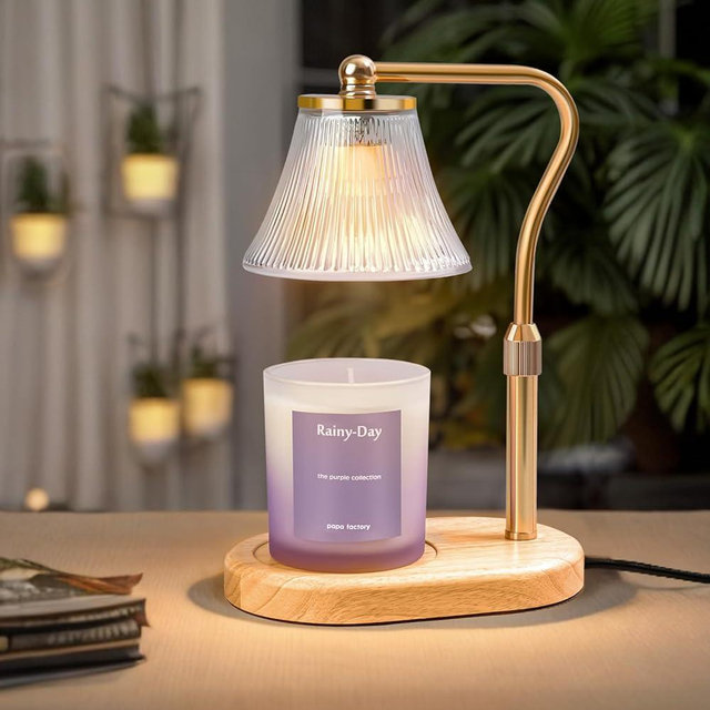 Viyelioc Candle Warmer Lamp, Candle Lamp Warmer with Timer & Dimmer, Adjustable Height, with 2 Bulbs, House Warming Home Bedroom Decor Birthday Gifts for Women Mom
