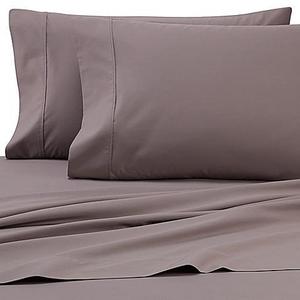 Heartland® HomeGrown™ 325-Thread-Count Cotton Percale Queen Fitted Sheet in Grey