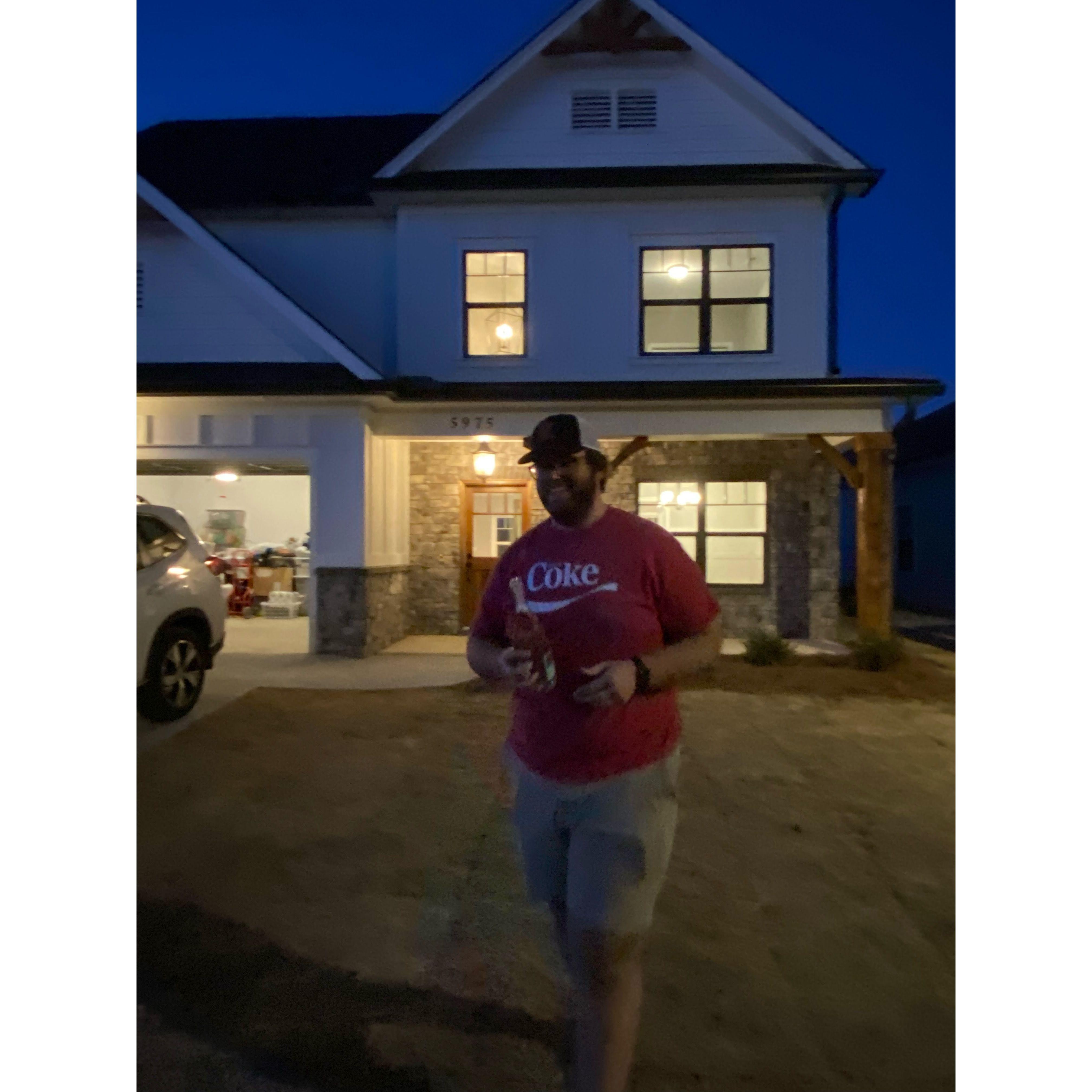The first night in the new home!