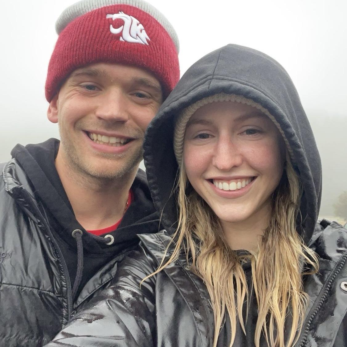First rainy walk after moving to the coast