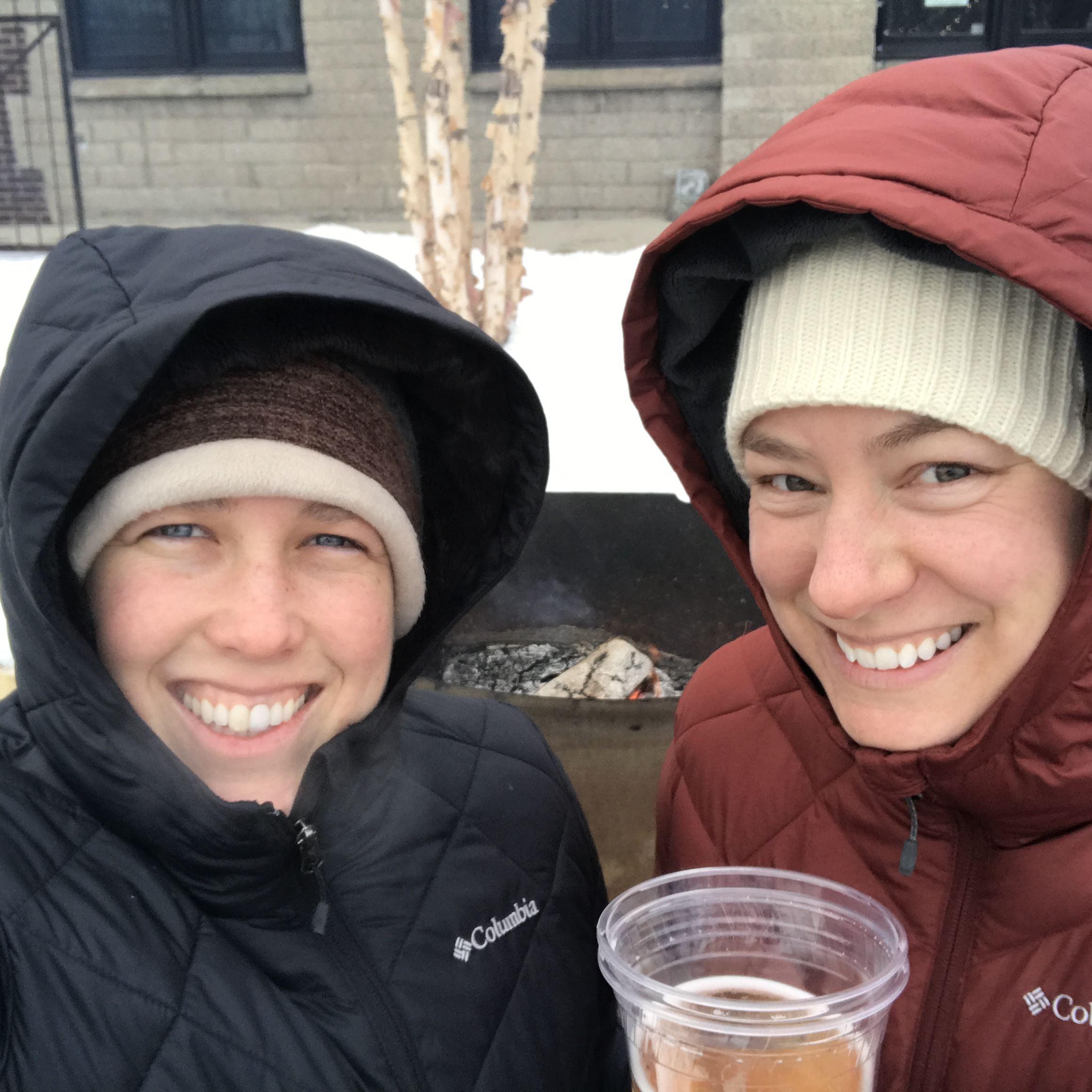Amy experiences a Minnesota winter! MPLS - Sociable Cider Werks