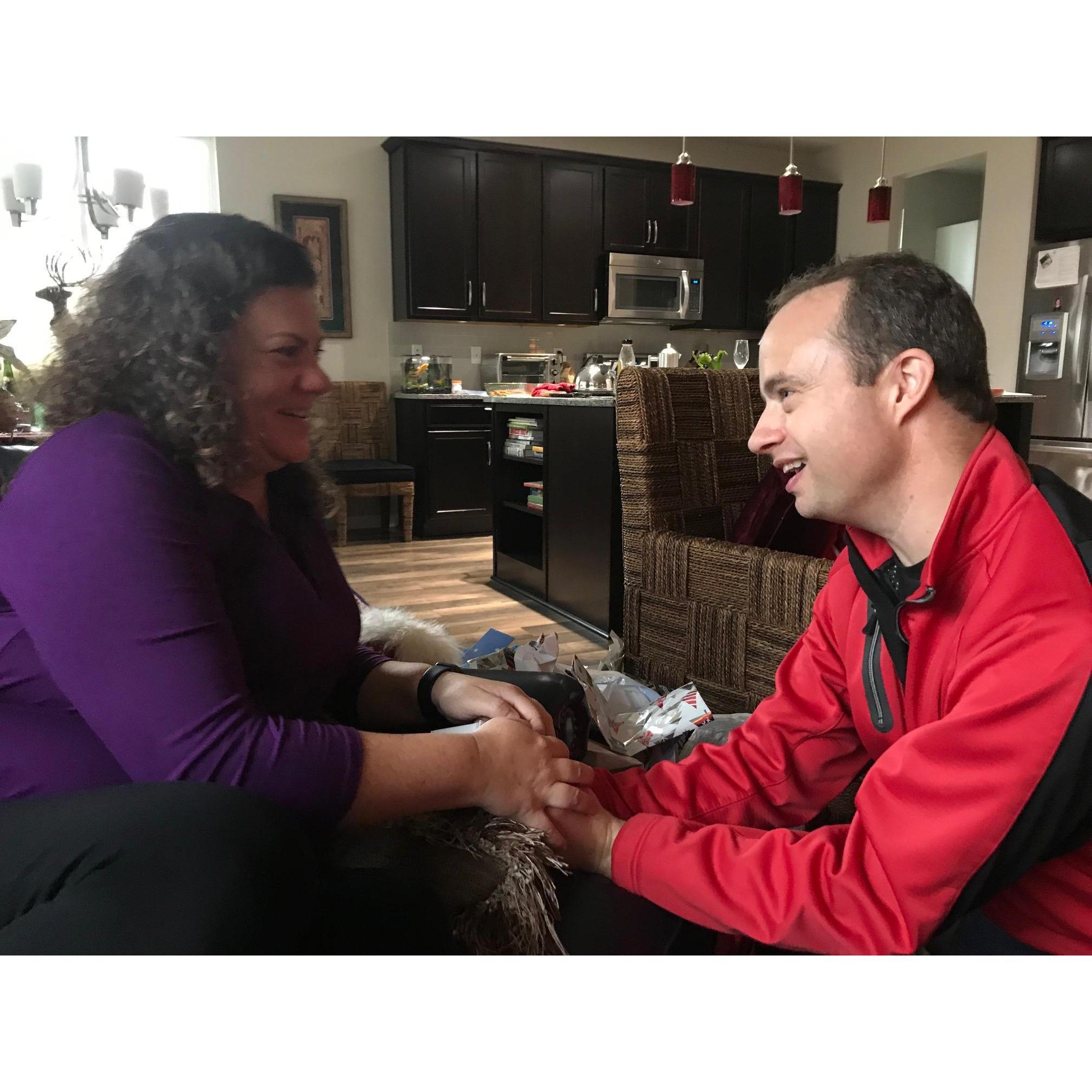 When  Jonathan Proposed... on Christmas Day 2019.