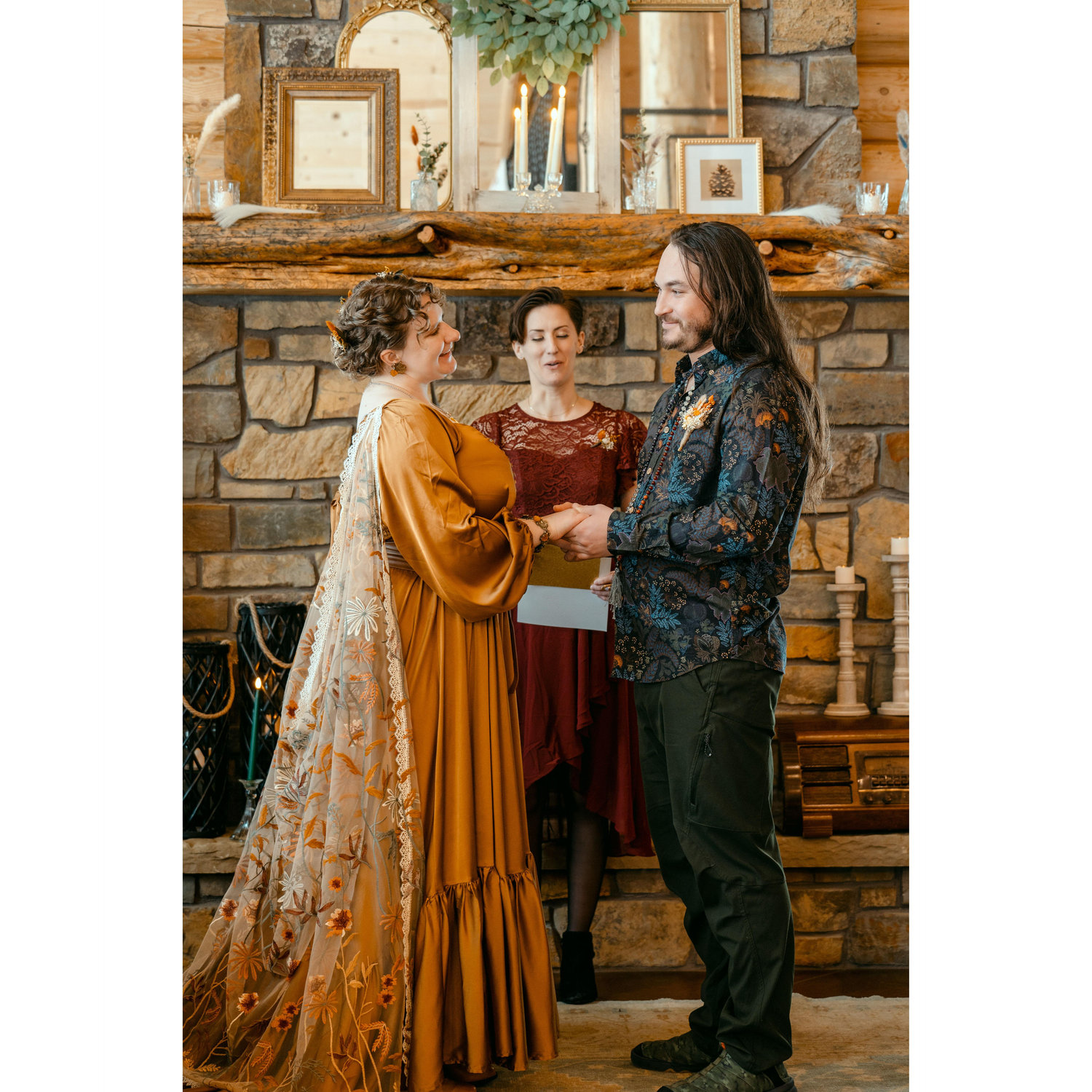 Our handfasting ceremony was perfect, simple, and beautiful.